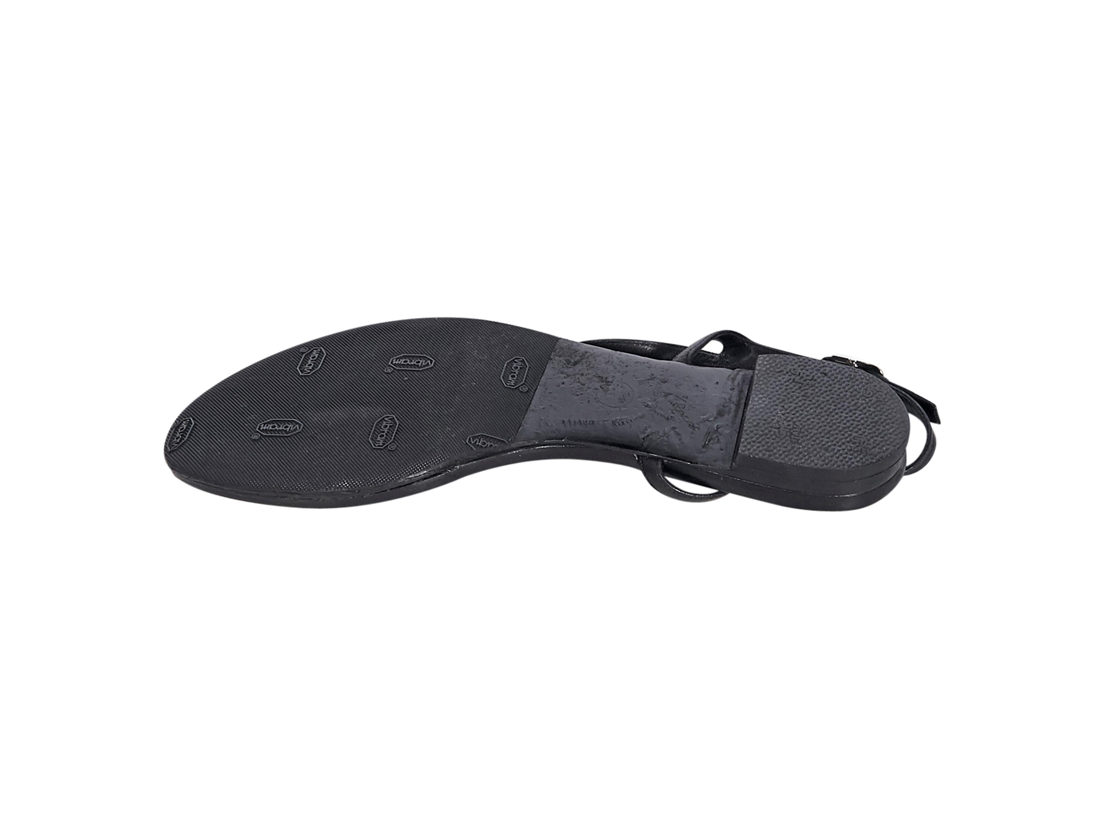chanel black sandals