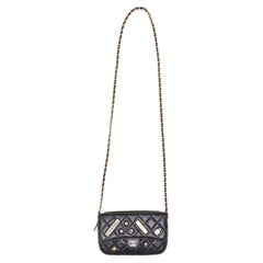 Black Chanel Rue Cambon Lucky Charms Flap Bag
