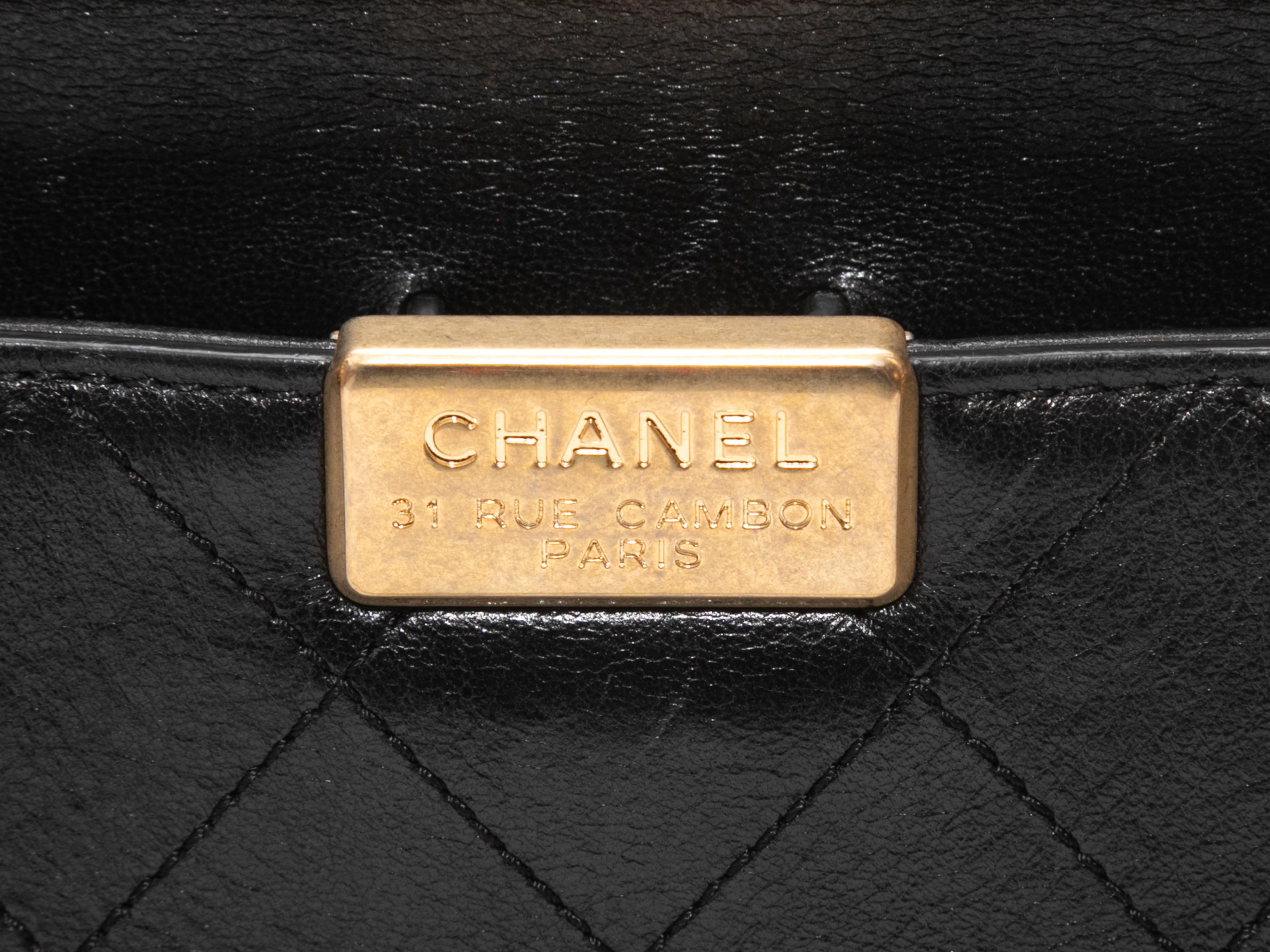 Black Chanel Small Coco Luxe Flap Bag 8