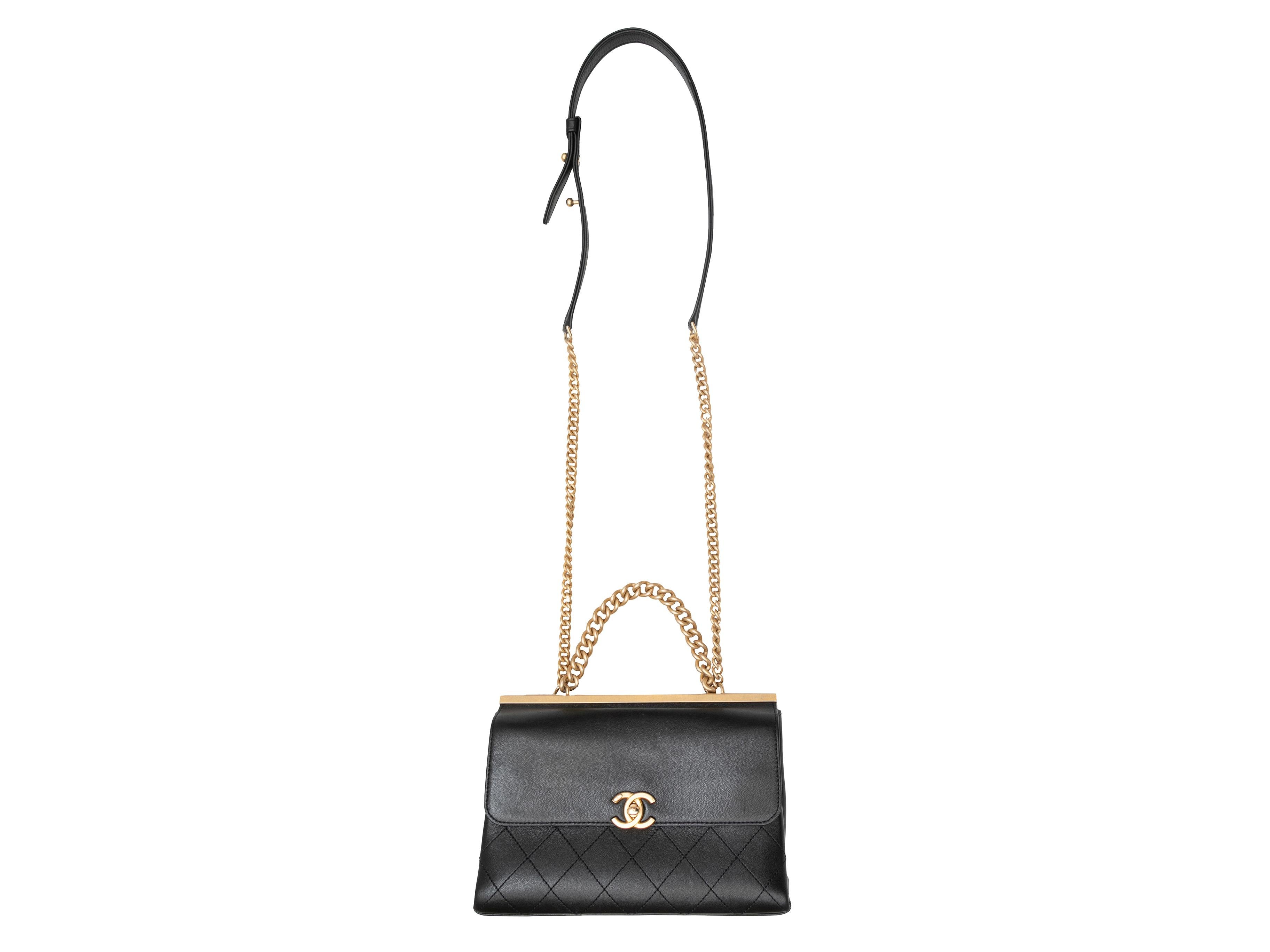 Black Chanel Small Coco Luxe Flap Bag In Good Condition In New York, NY