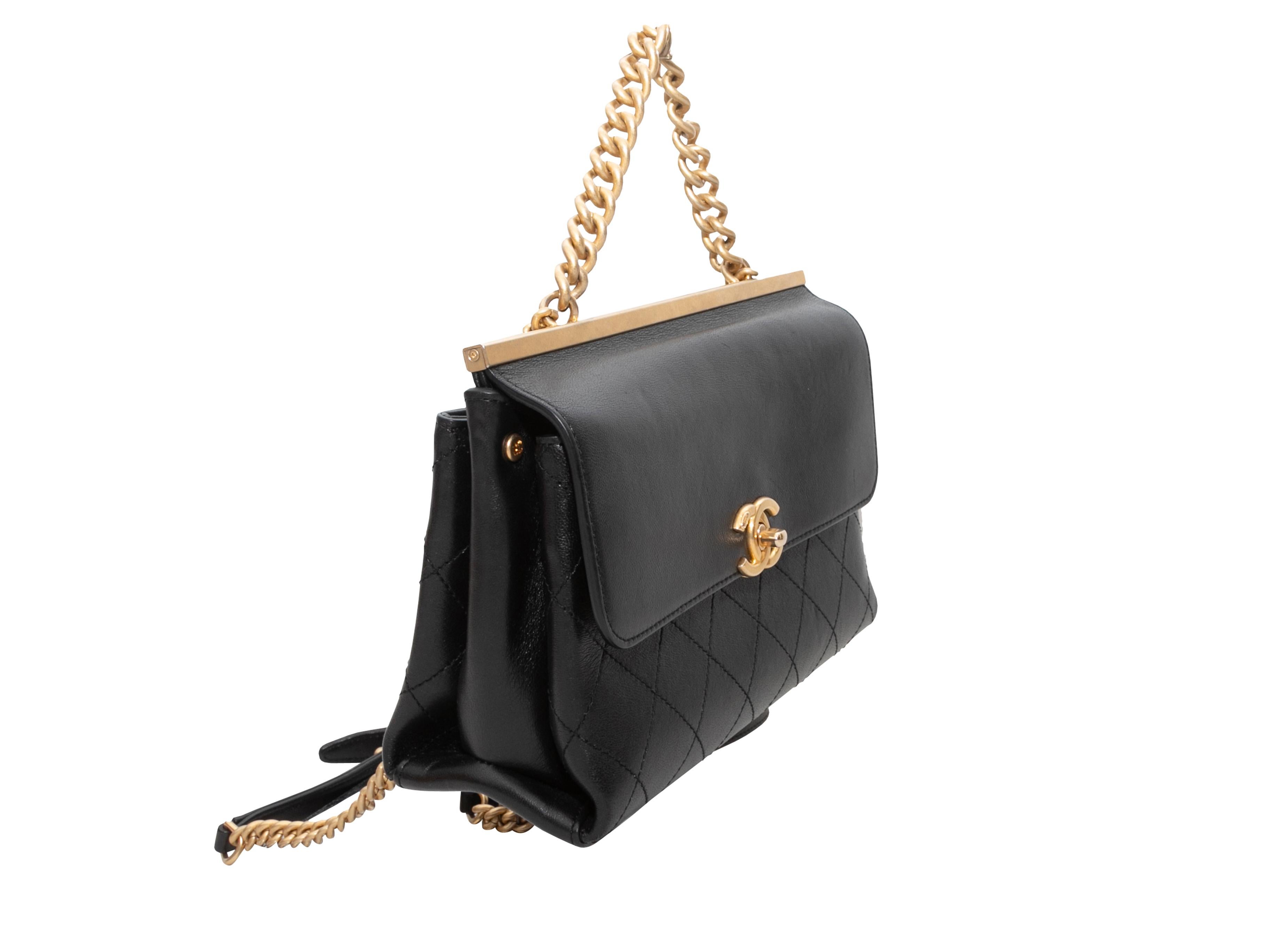 Women's Black Chanel Small Coco Luxe Flap Bag