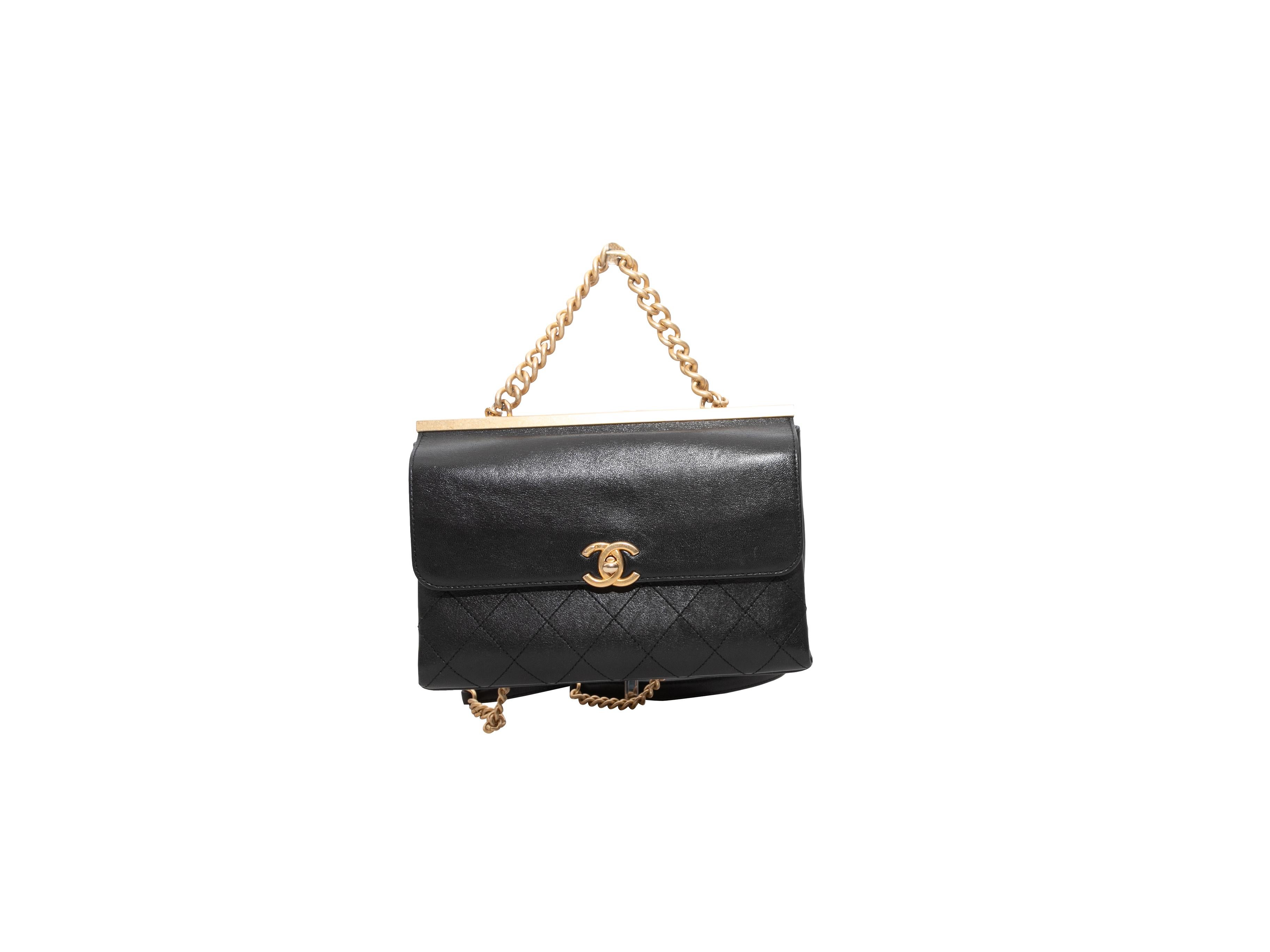 Black Chanel Small Coco Luxe Flap Bag 1