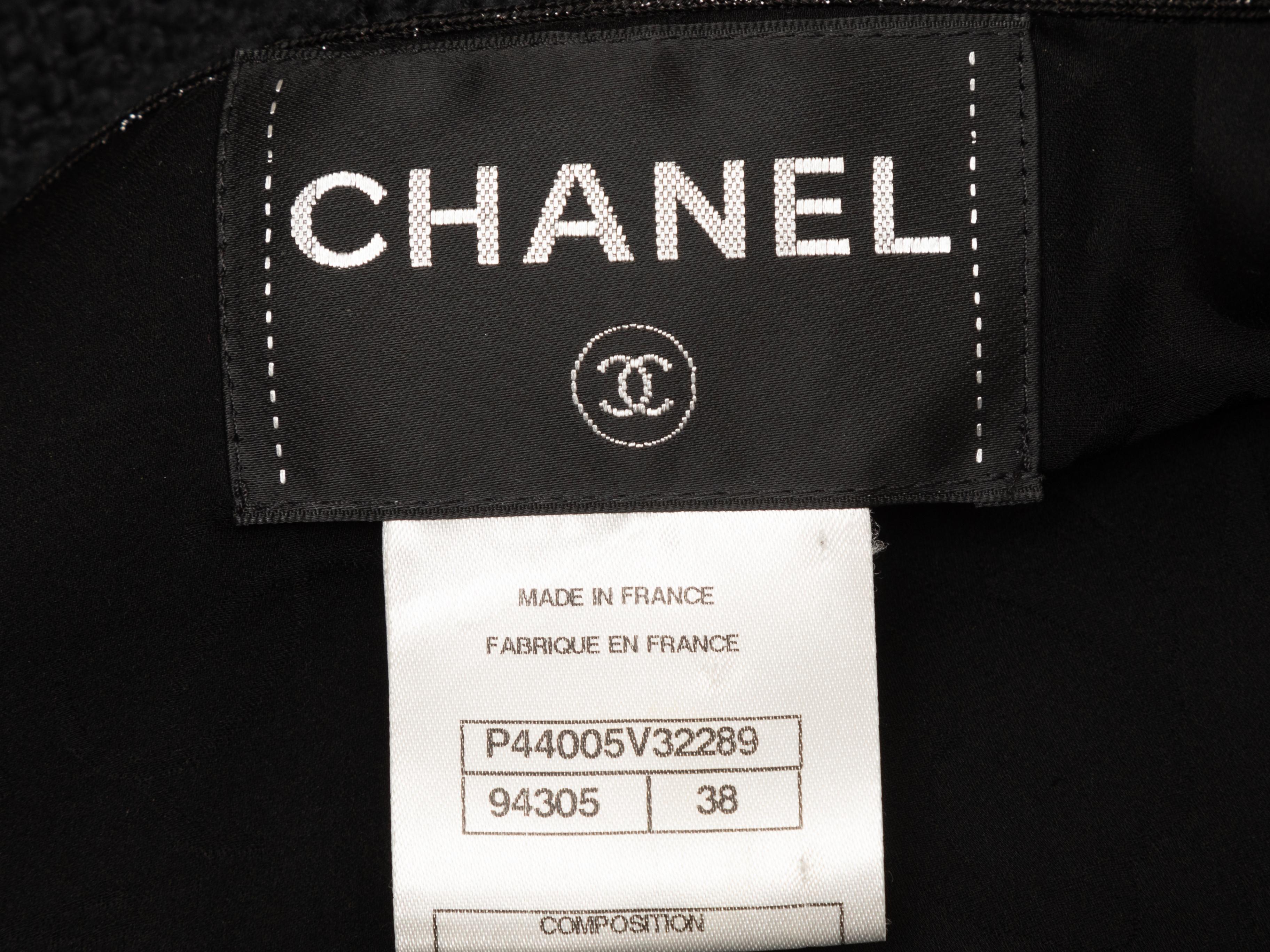 Black Chanel Spring 2000 Tweed Blazer In Good Condition In New York, NY