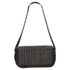 Black Chanel Triple Chain Shoulder Bag