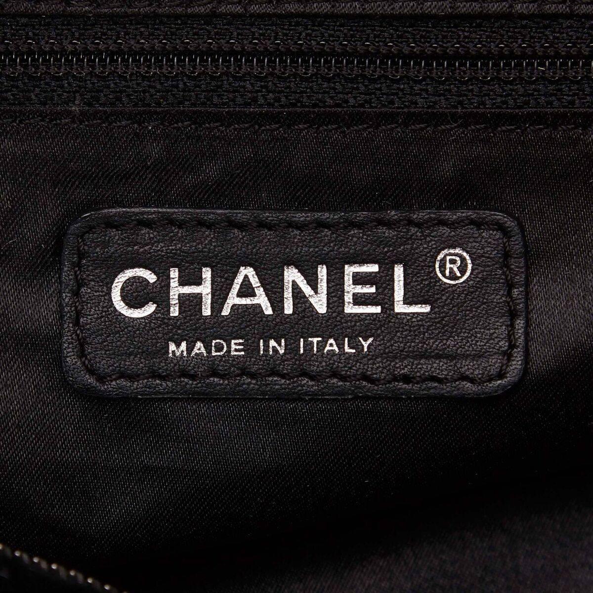 Black Chanel Velour Shoulder Bag 3