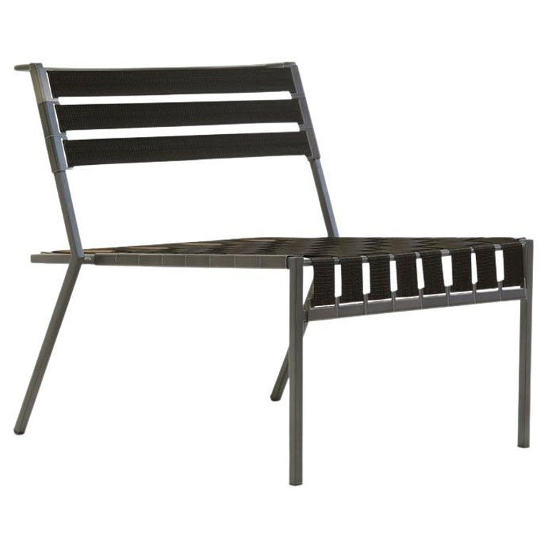 Black and Charcoal Outdoor Lounge Chair For Sale at 1stDibs