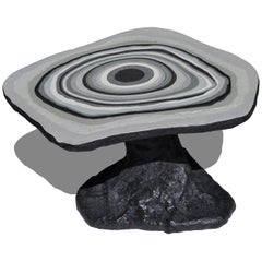Black Charles Matte Base Coffee Table