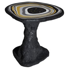 Black Charles Medium Matte Base Side Table