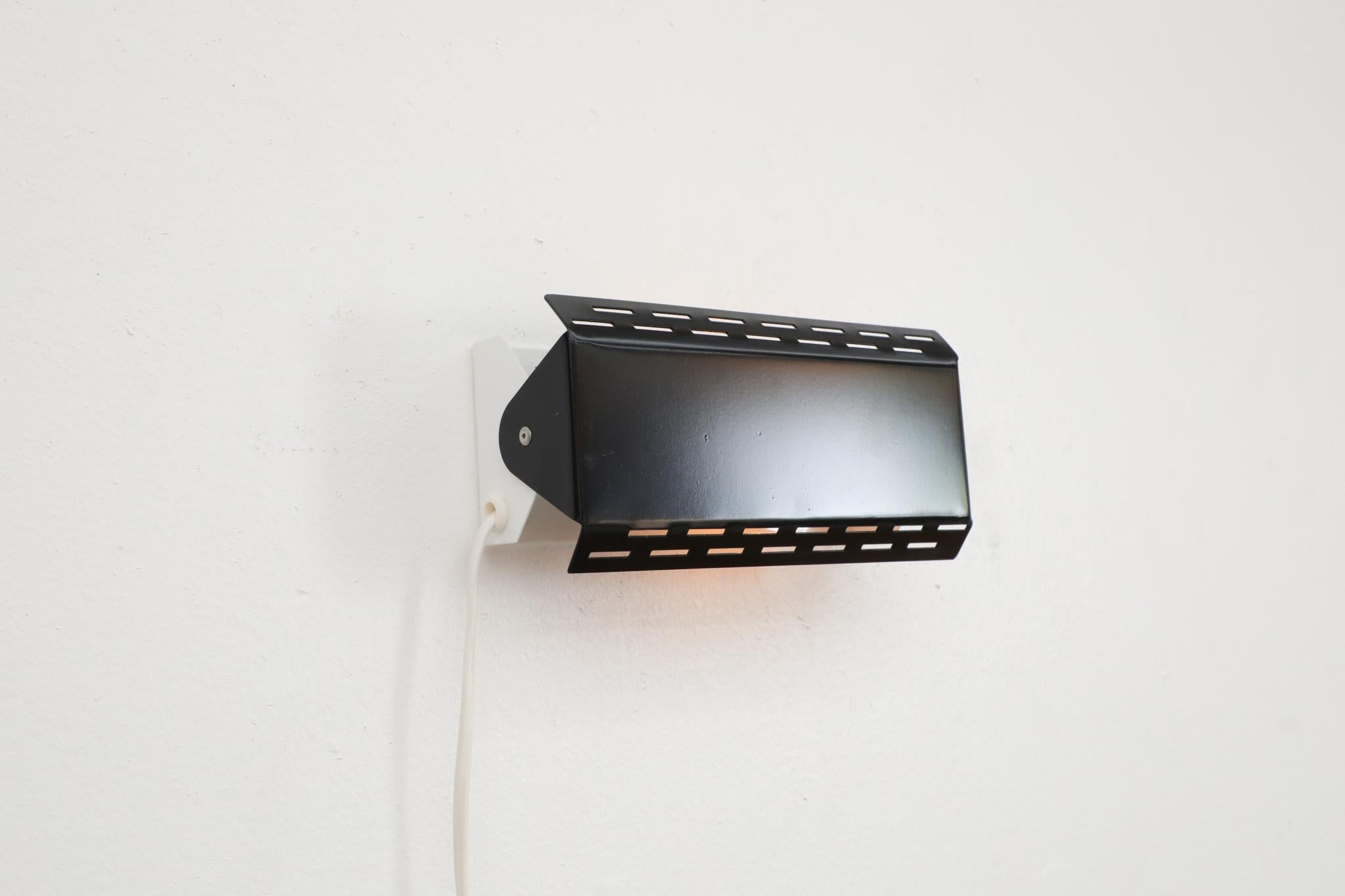 Mid-Century Modern Black Charlotte Perriand Style Wall Sconces For Sale