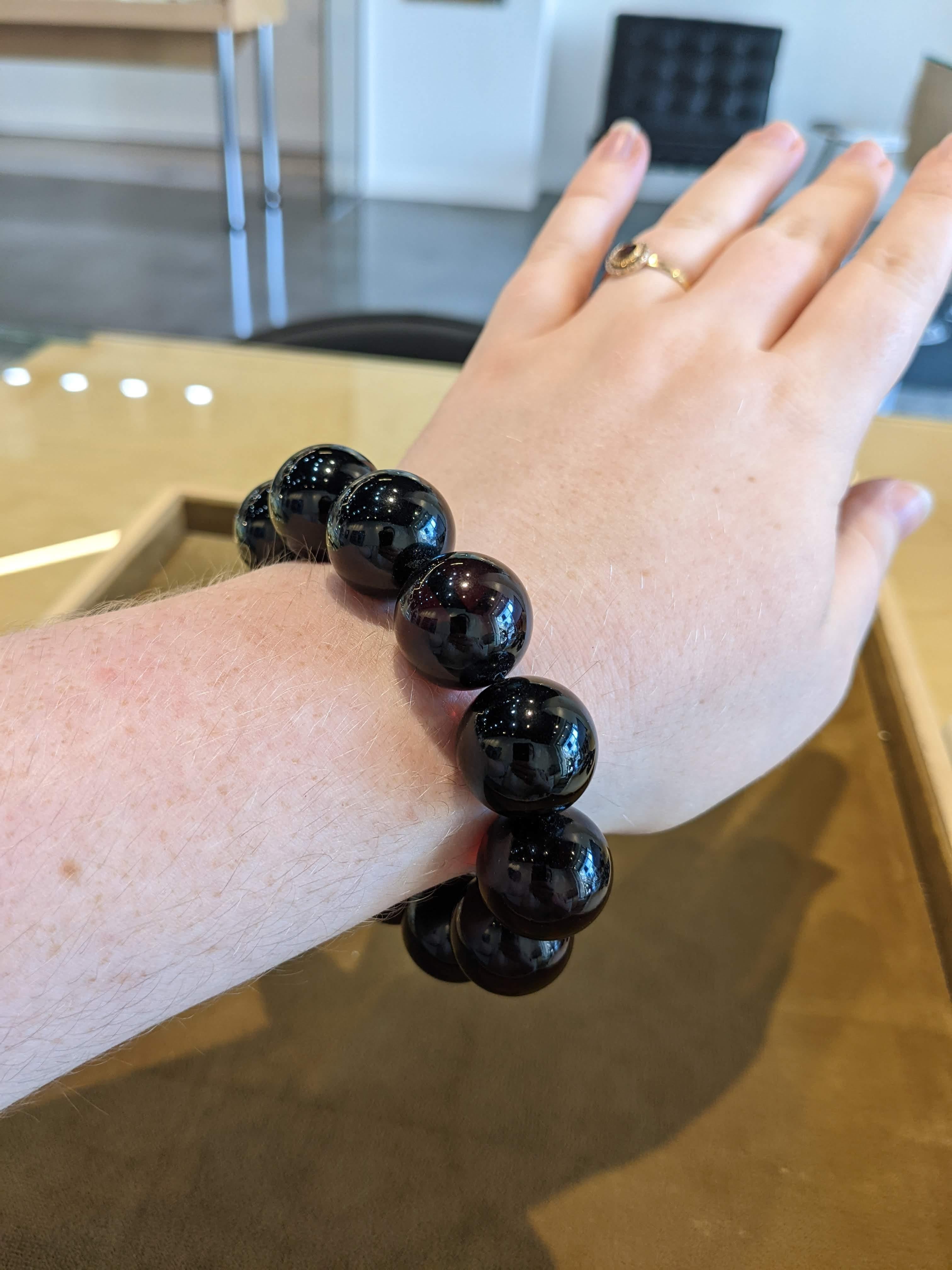 cherry bead bracelet