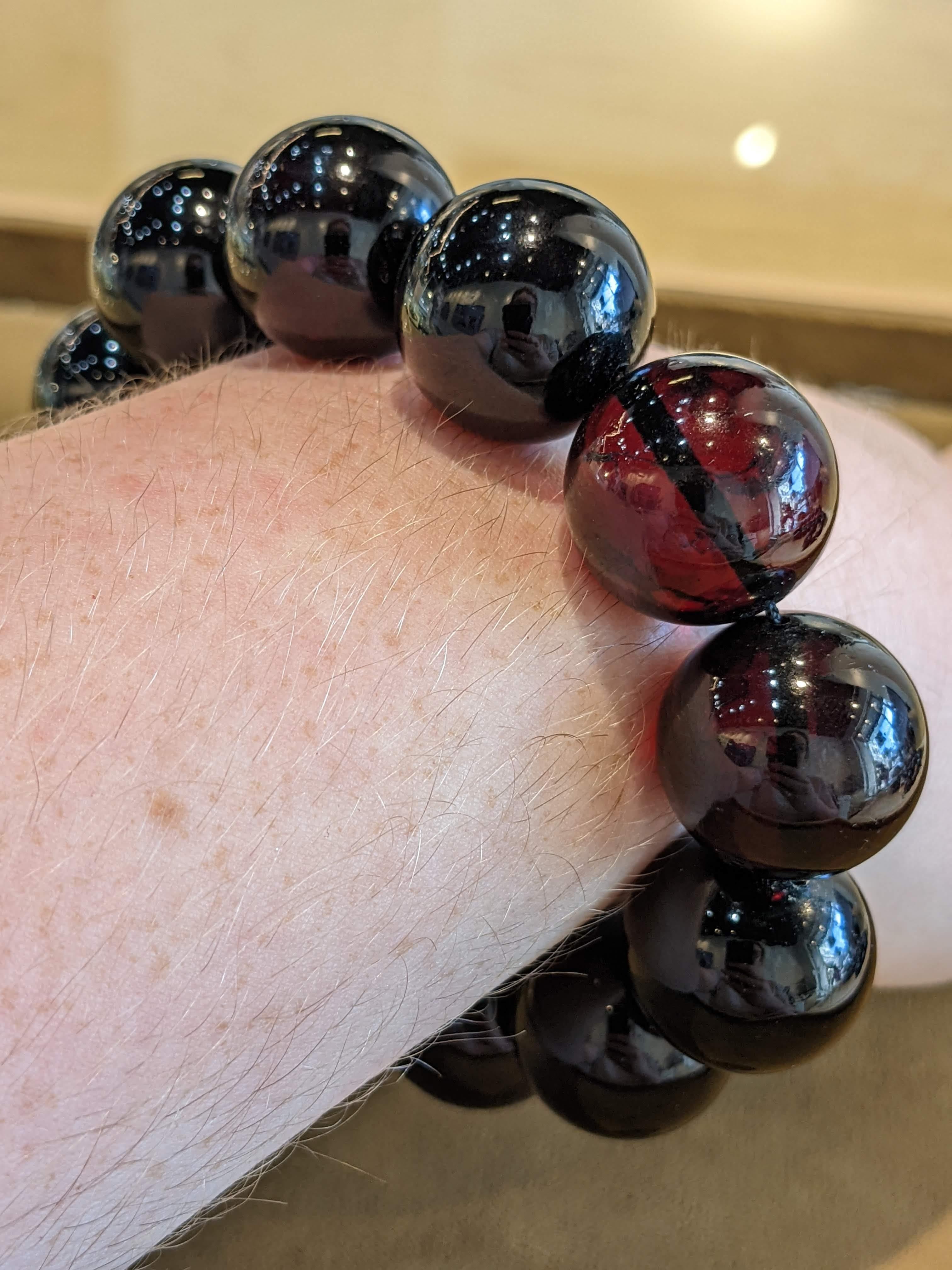 cherry beaded bracelet