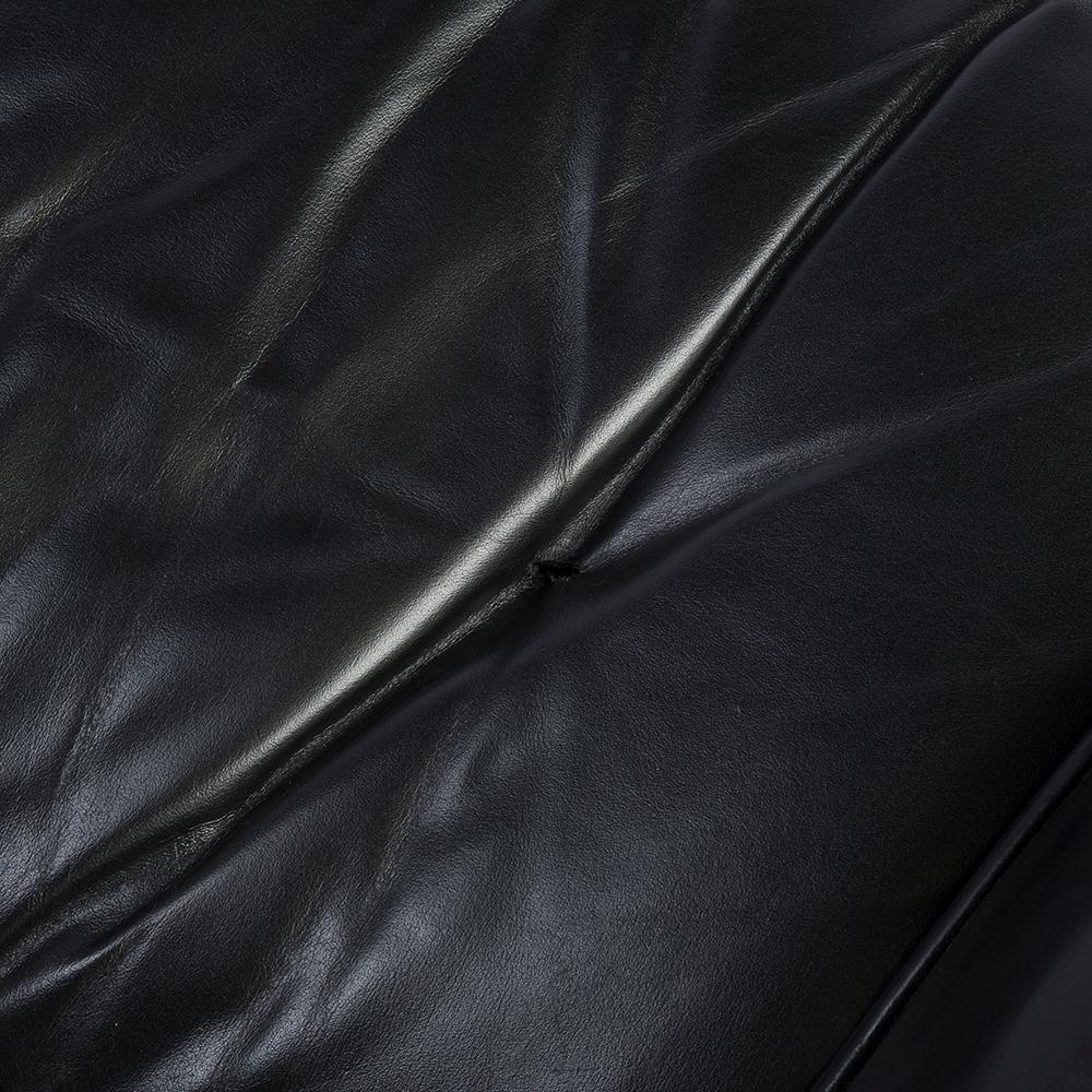 Leather Black and Cherry Herman Miller Eames Lounge Chair and Ottoman