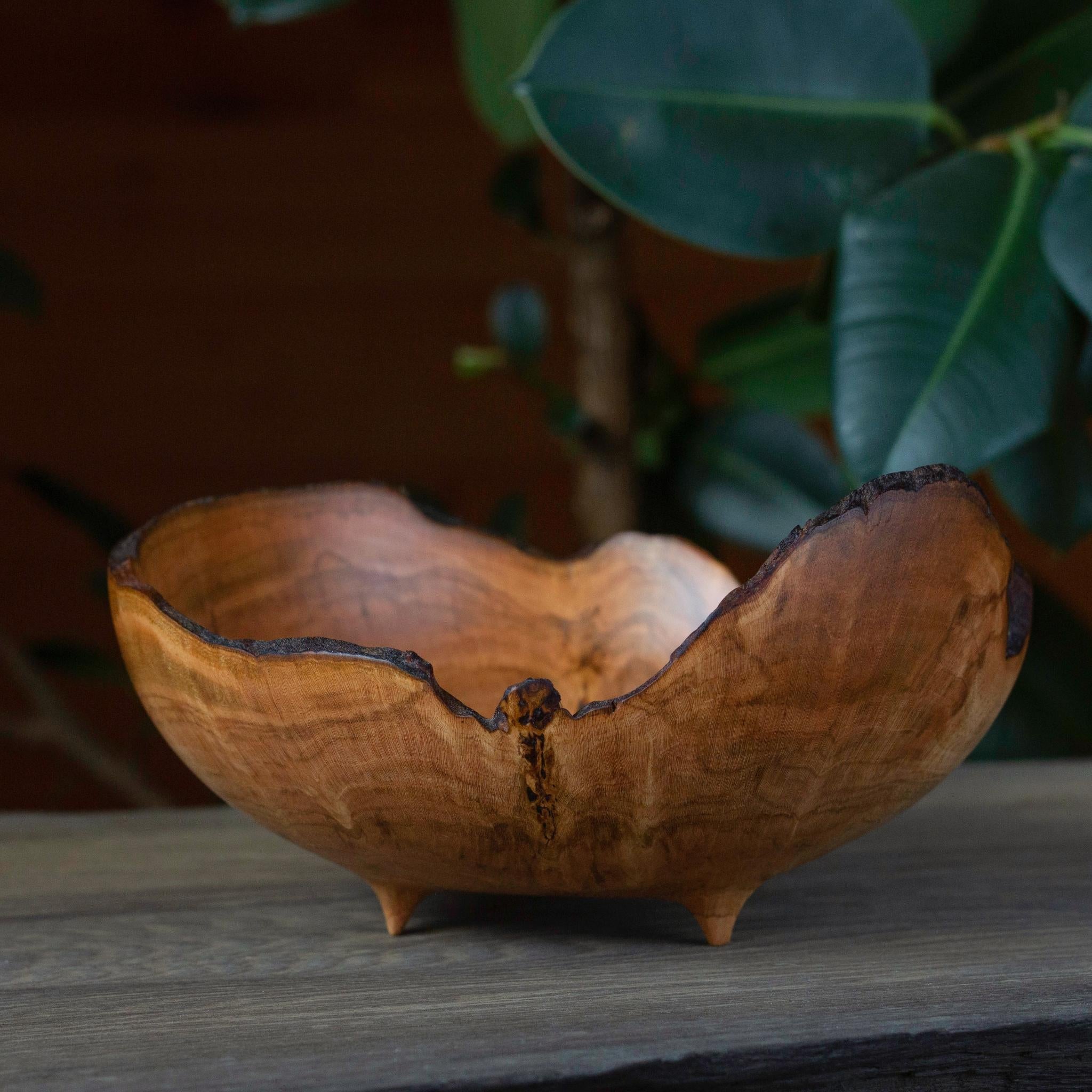 Russian Black Cherry Onion Skin Burl Bowl by Vlad Droz