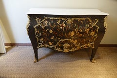 Black Chest of Drawers Louis XV Style
