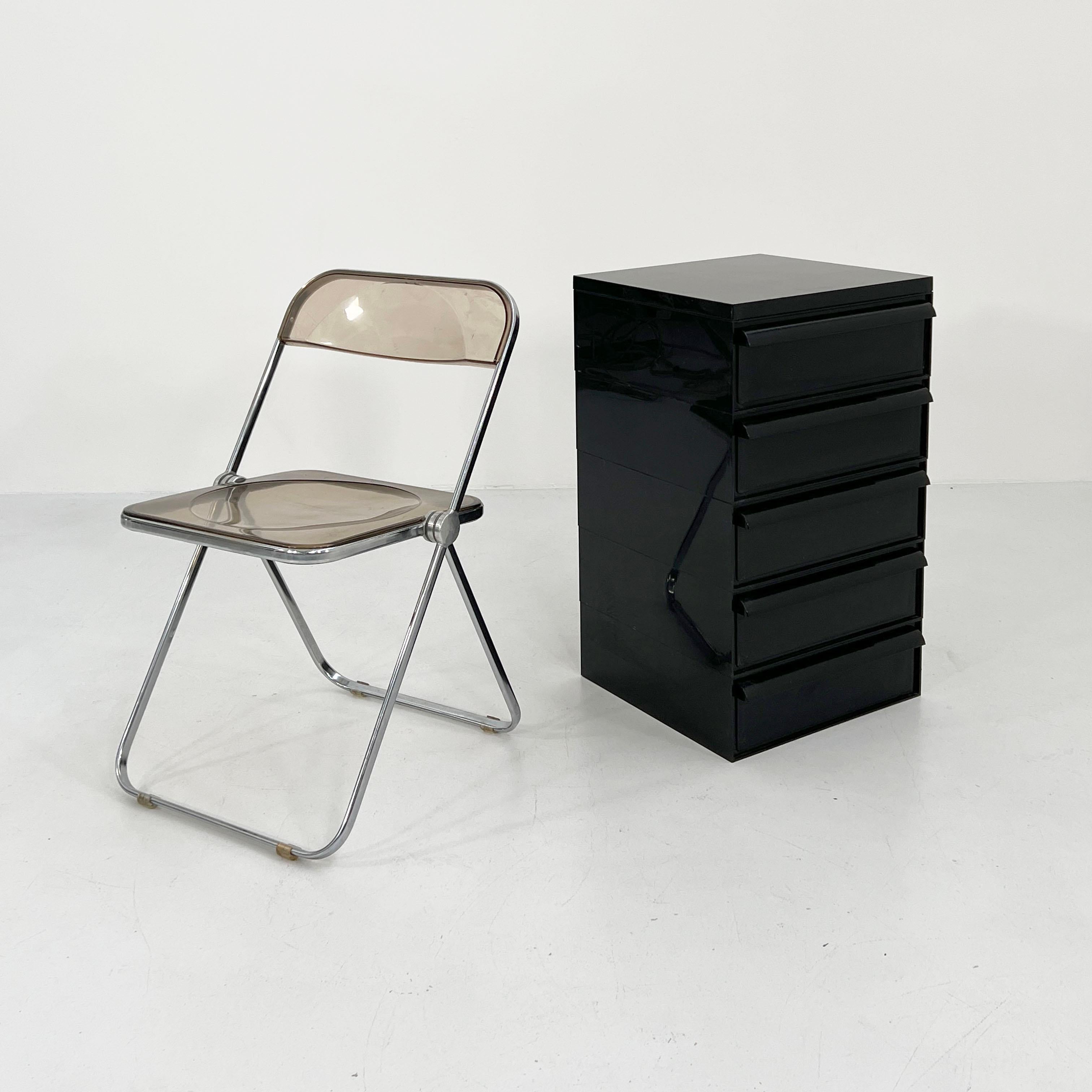 Black Chest of Drawers Model “4601” by Simon Fussell for Kartell, 1970s 2
