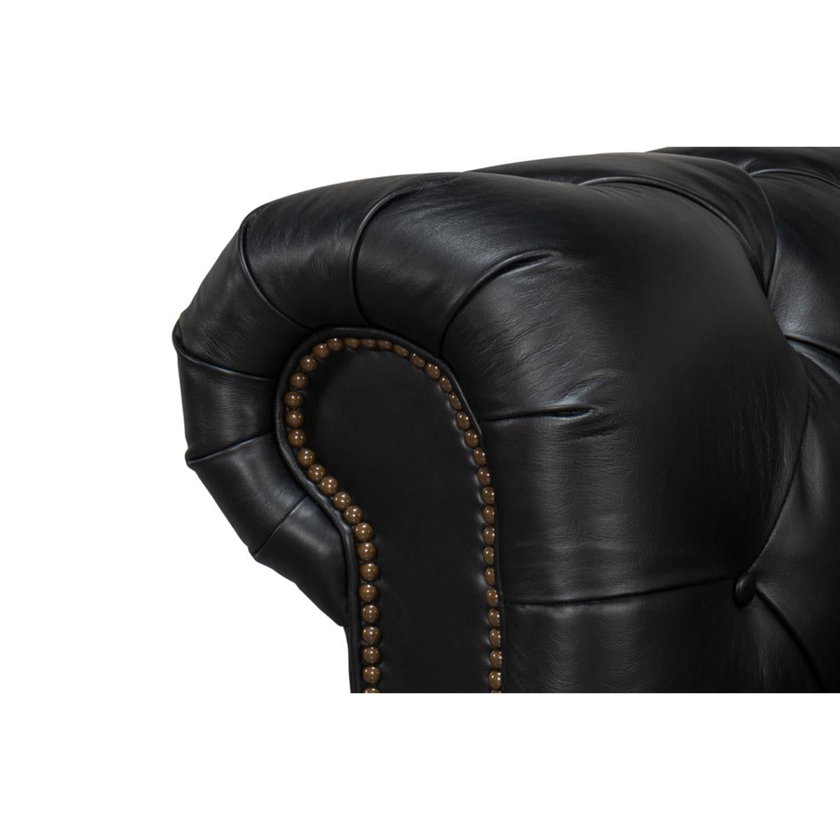 Black Chesterfield Sofa For Sale 1