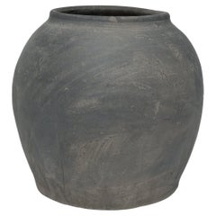 Vase en argile chinoise noire, c. 1900