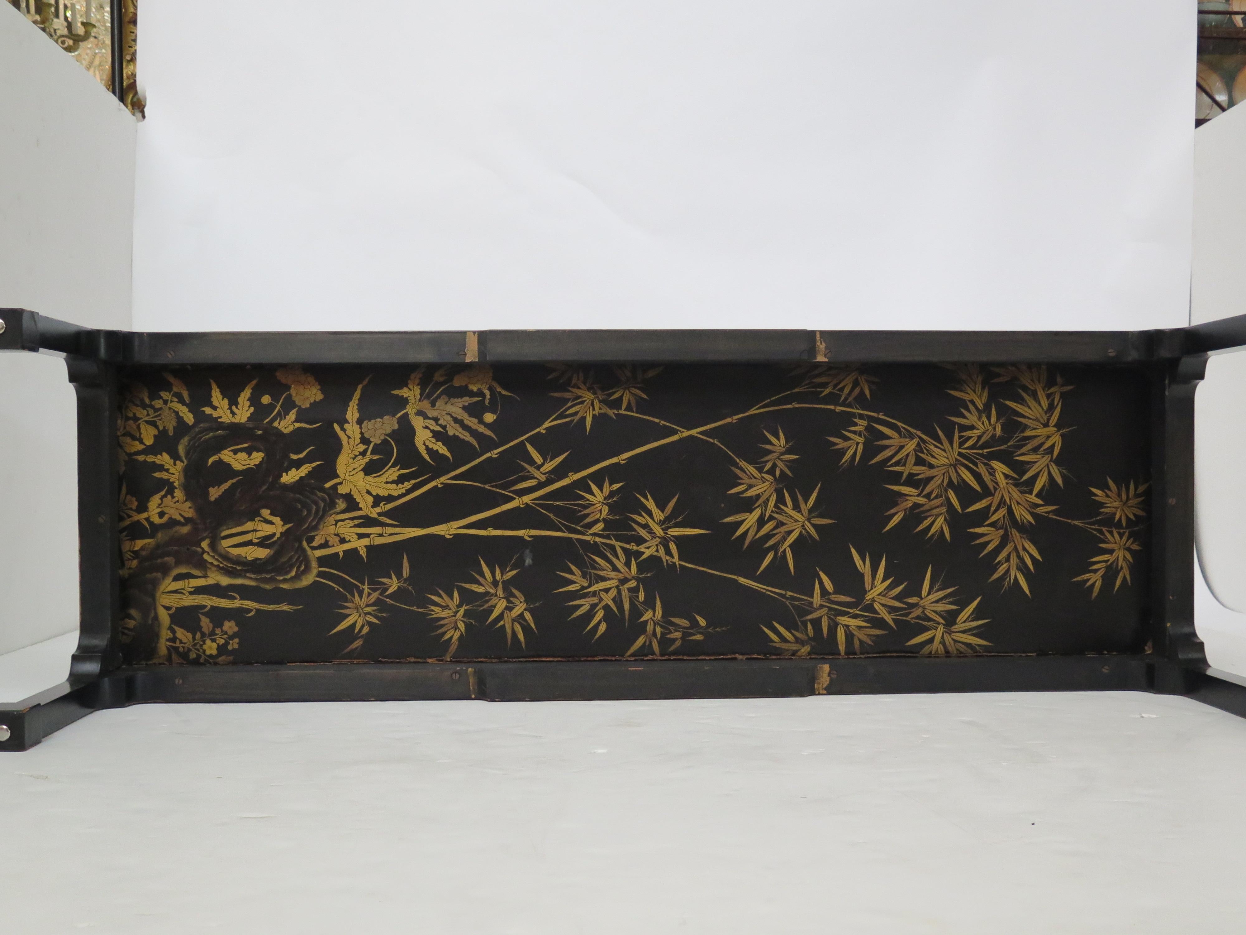 Black Chinoisere Coffee Table 7