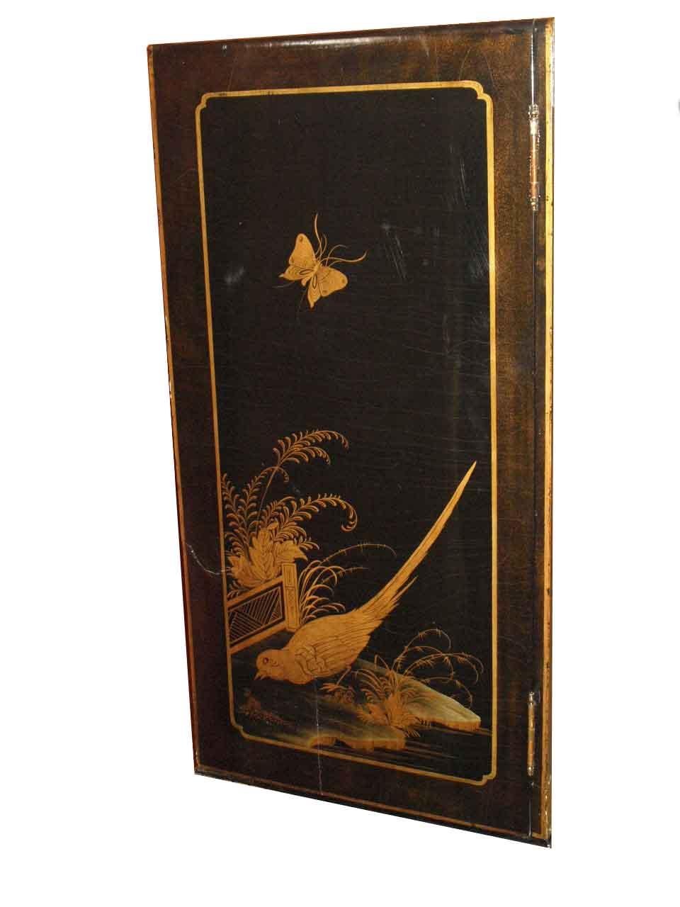 Black Chinoiserie Cabinet on Stand 6