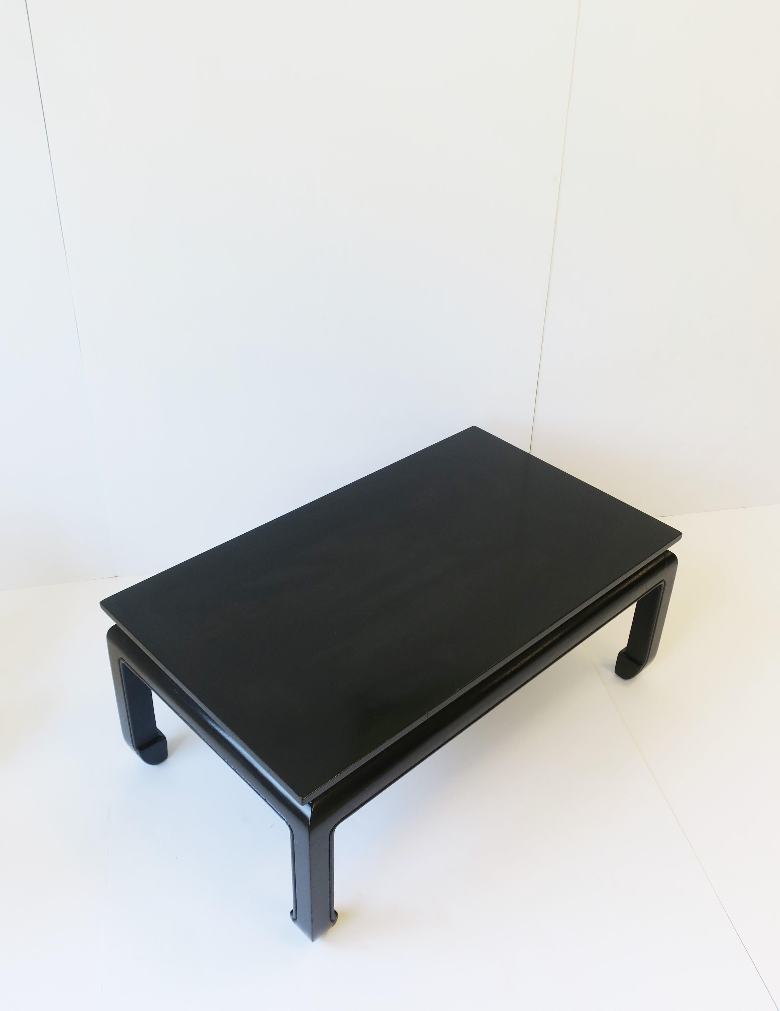 Black Chinoiserie Cocktail Coffee Table 5