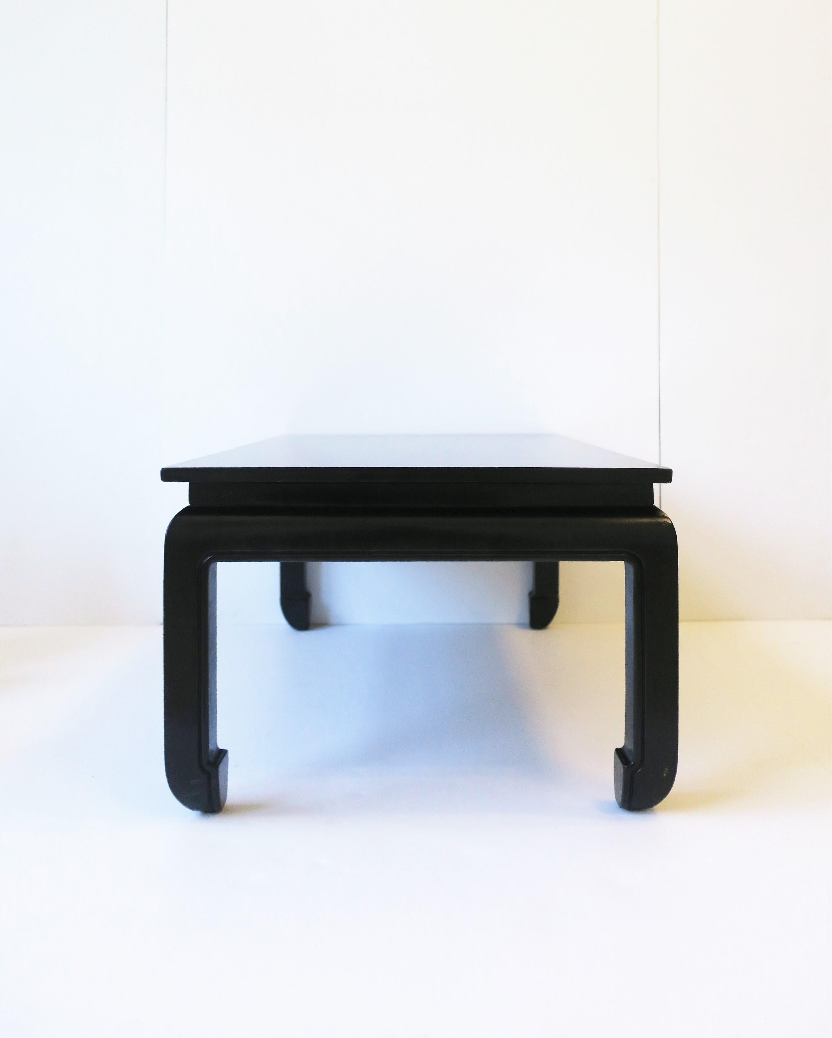 Black Chinoiserie Cocktail Coffee Table 8