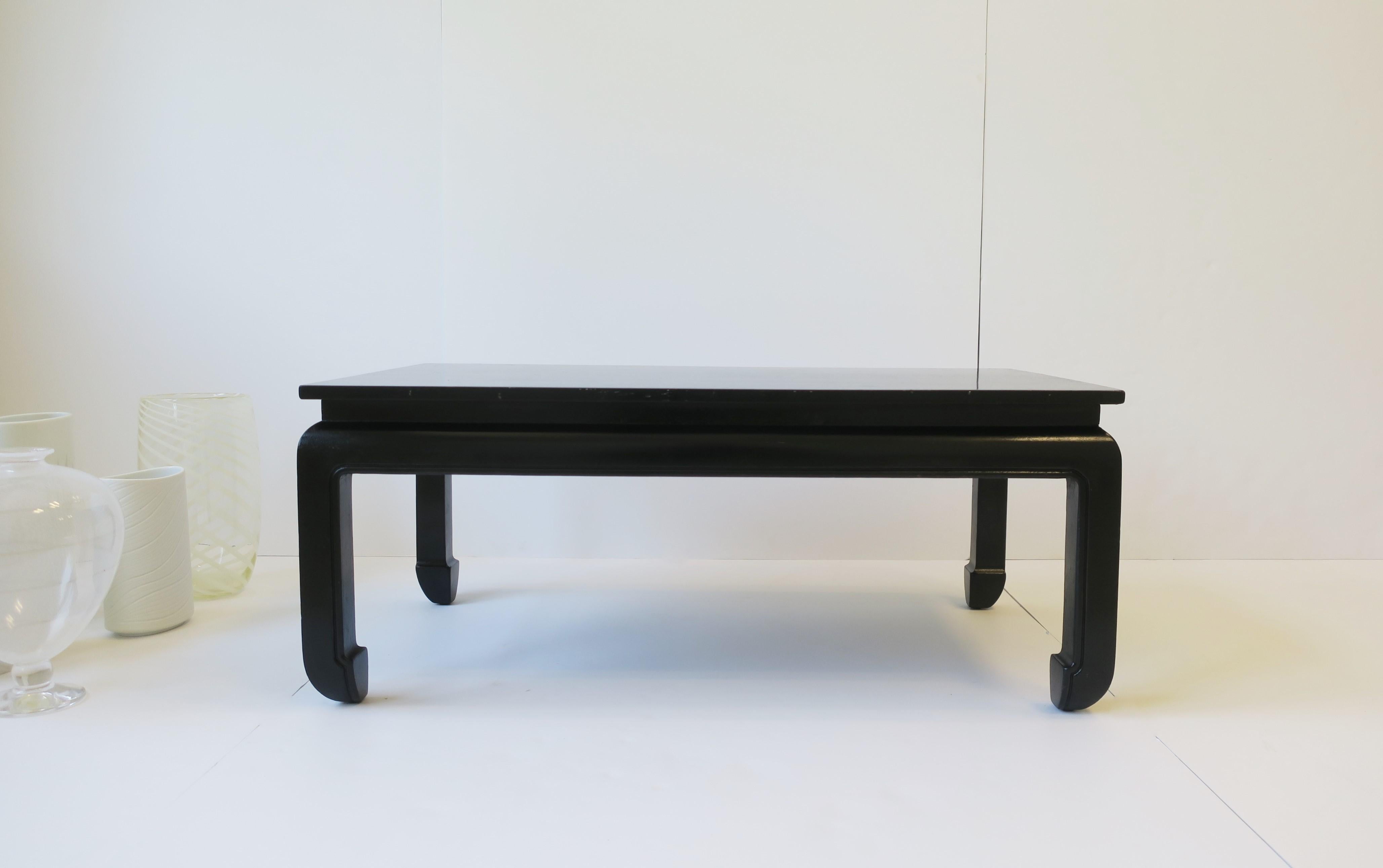 Black Chinoiserie Cocktail Coffee Table 9