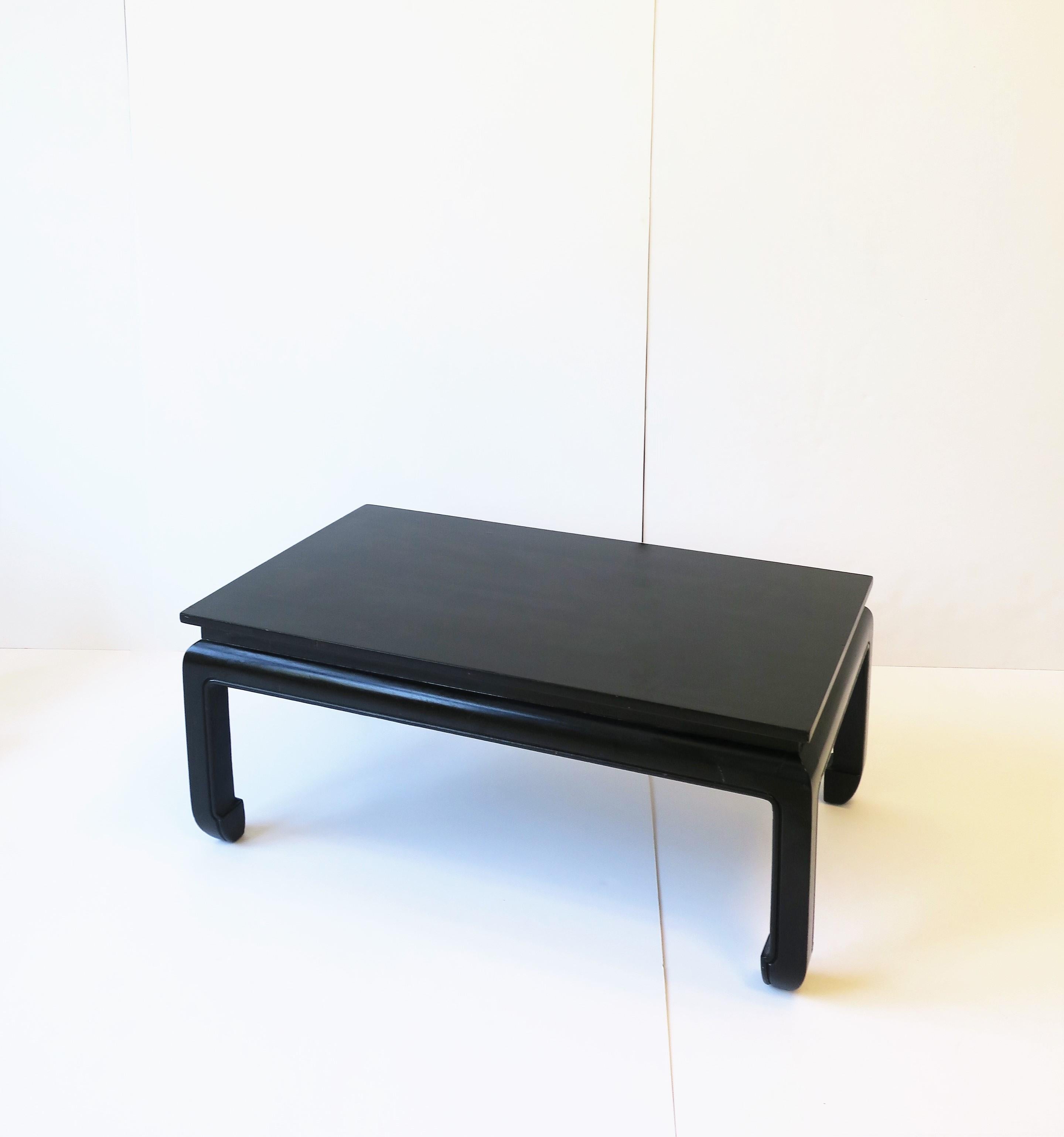 Black Chinoiserie Cocktail Coffee Table 2