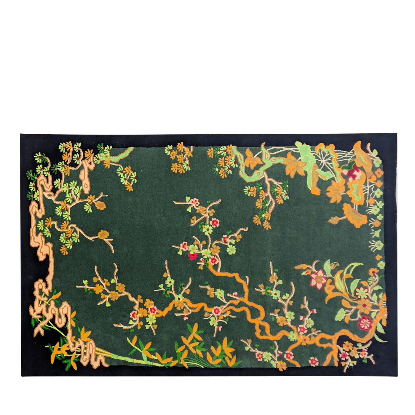 Black Chinoiserie Rug In New Condition In Milan, IT