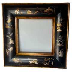 Marco Cuadrado Chinoiserie Negro