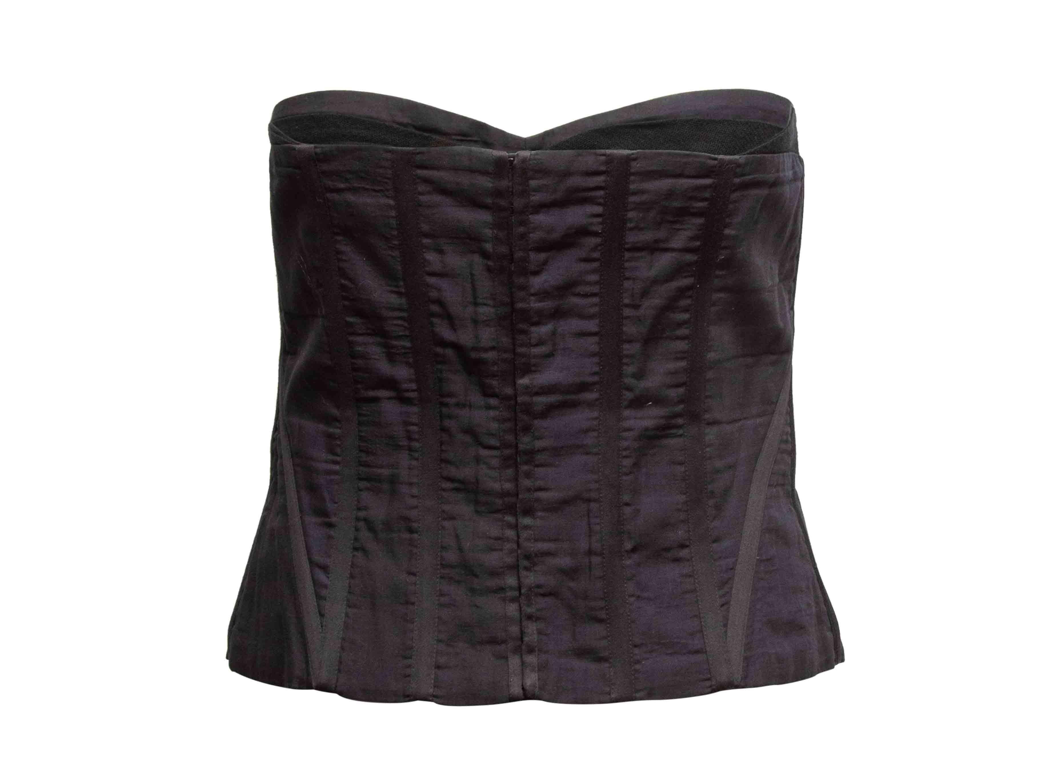 Noir Top bustier en coton noir Chloe Taille FR 40 en vente