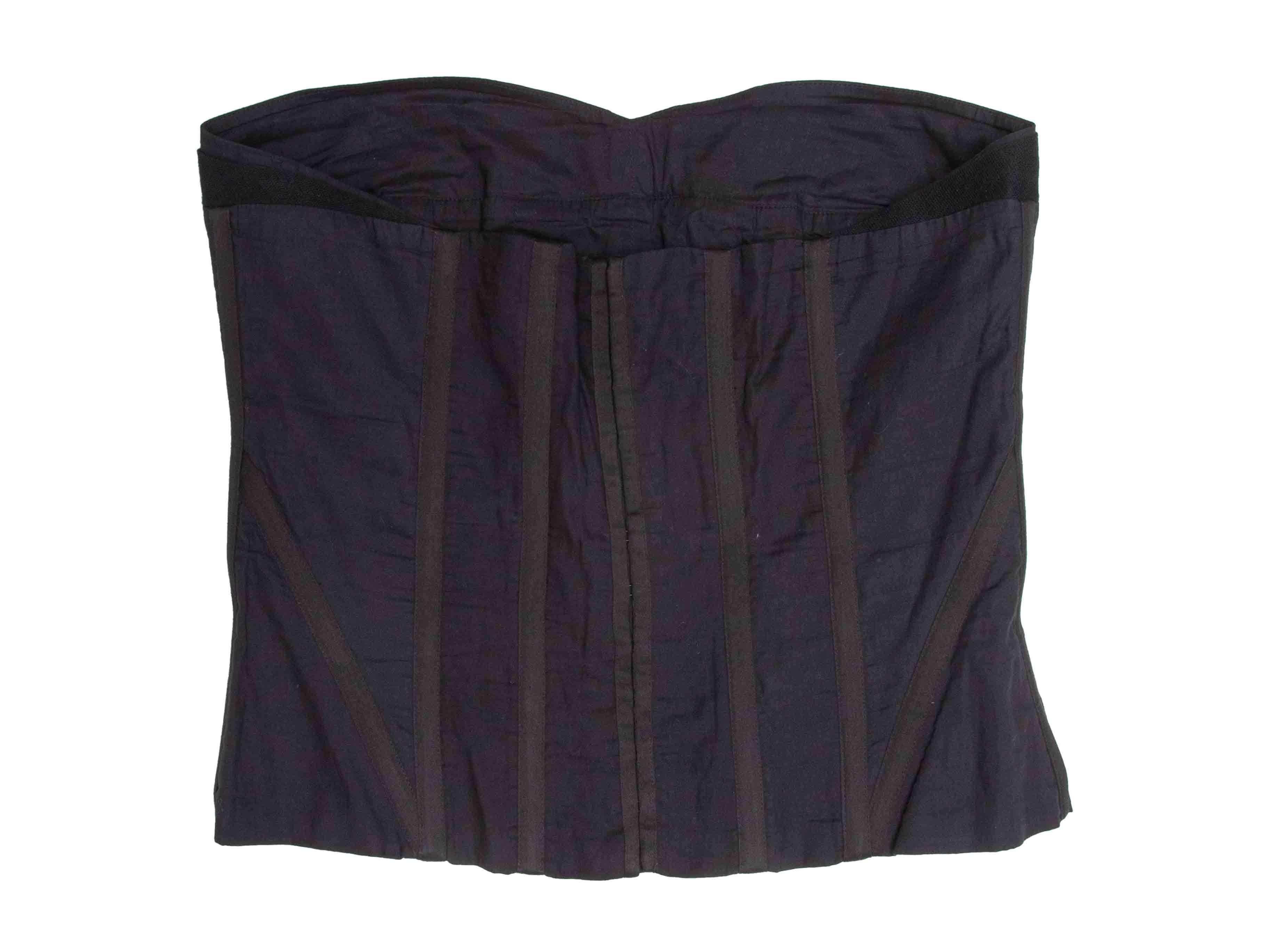 Top bustier en coton noir Chloe Taille FR 40 Bon état - En vente à New York, NY