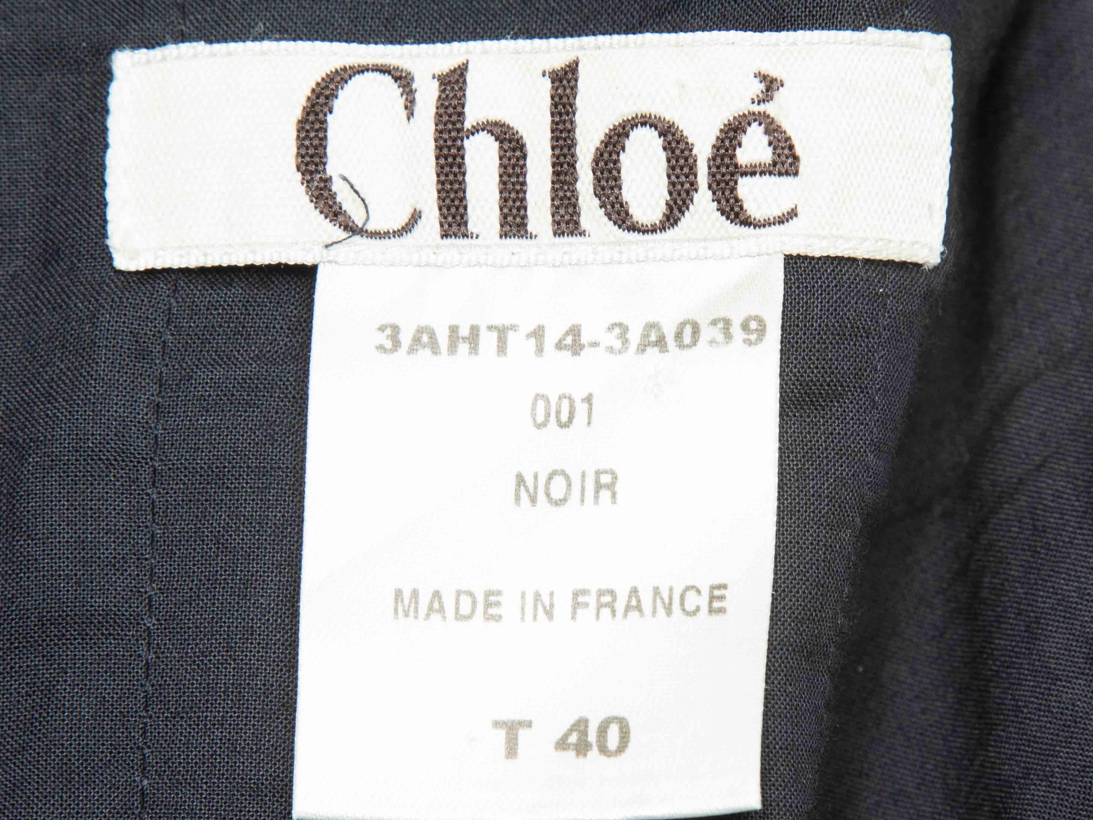 Top bustier en coton noir Chloe Taille FR 40 Pour femmes en vente