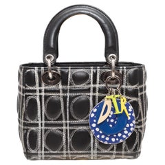 Black Christian Dior x Daniel Gordon Lady Art Bag
