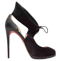 Tacchi neri Christian Louboutin con ritaglio, misura 40