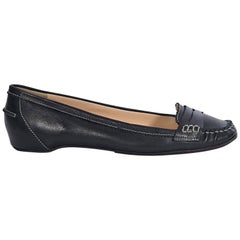 Christian Louboutin Black Leather Loafers