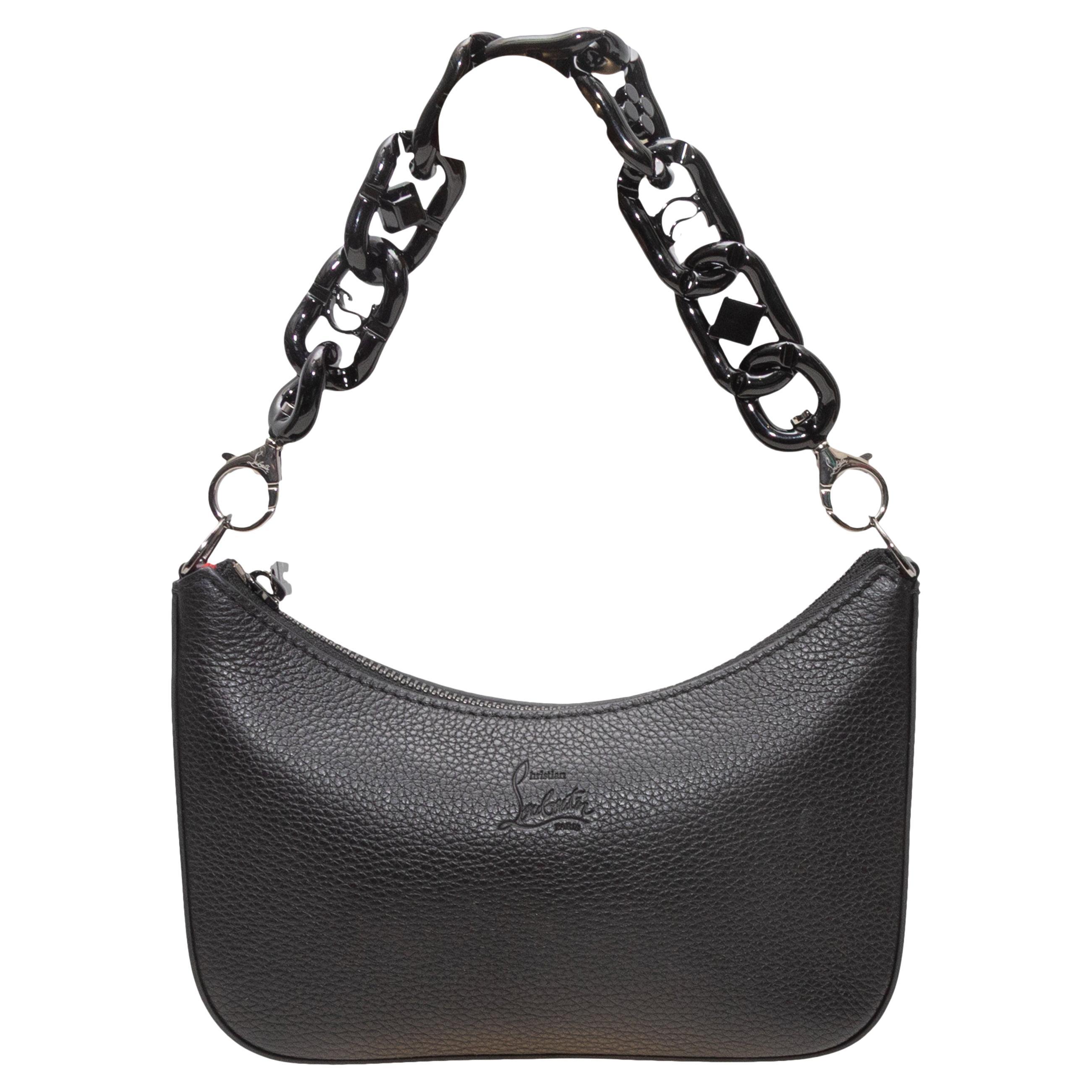 Schwarze Christian Louboutin Mini Umhängetasche