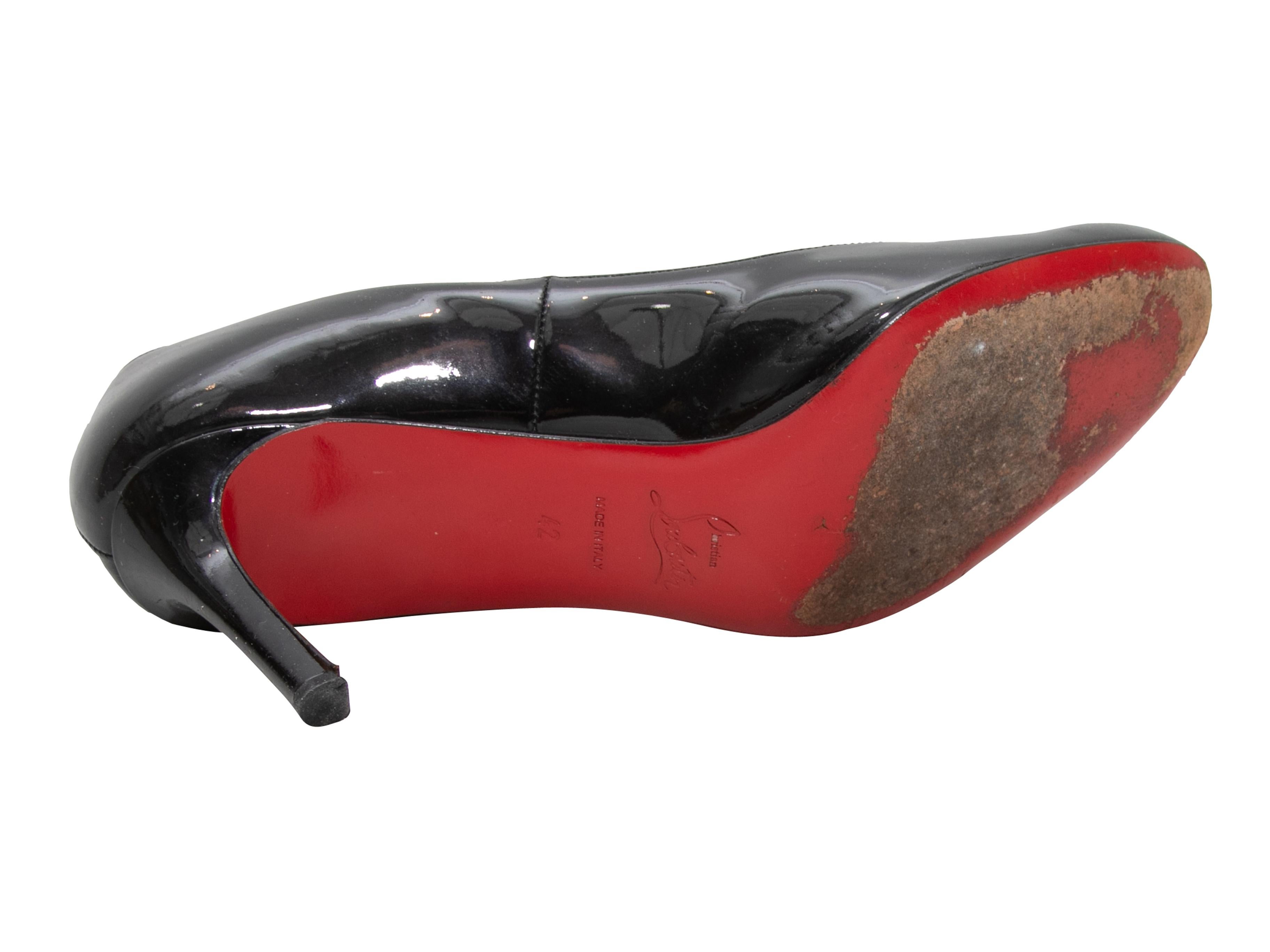  Christian Louboutin escarpins vernis noirs taille 42 Pour femmes 