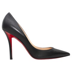 Black Christian Louboutin Pointed-Toe Pumps Size 37