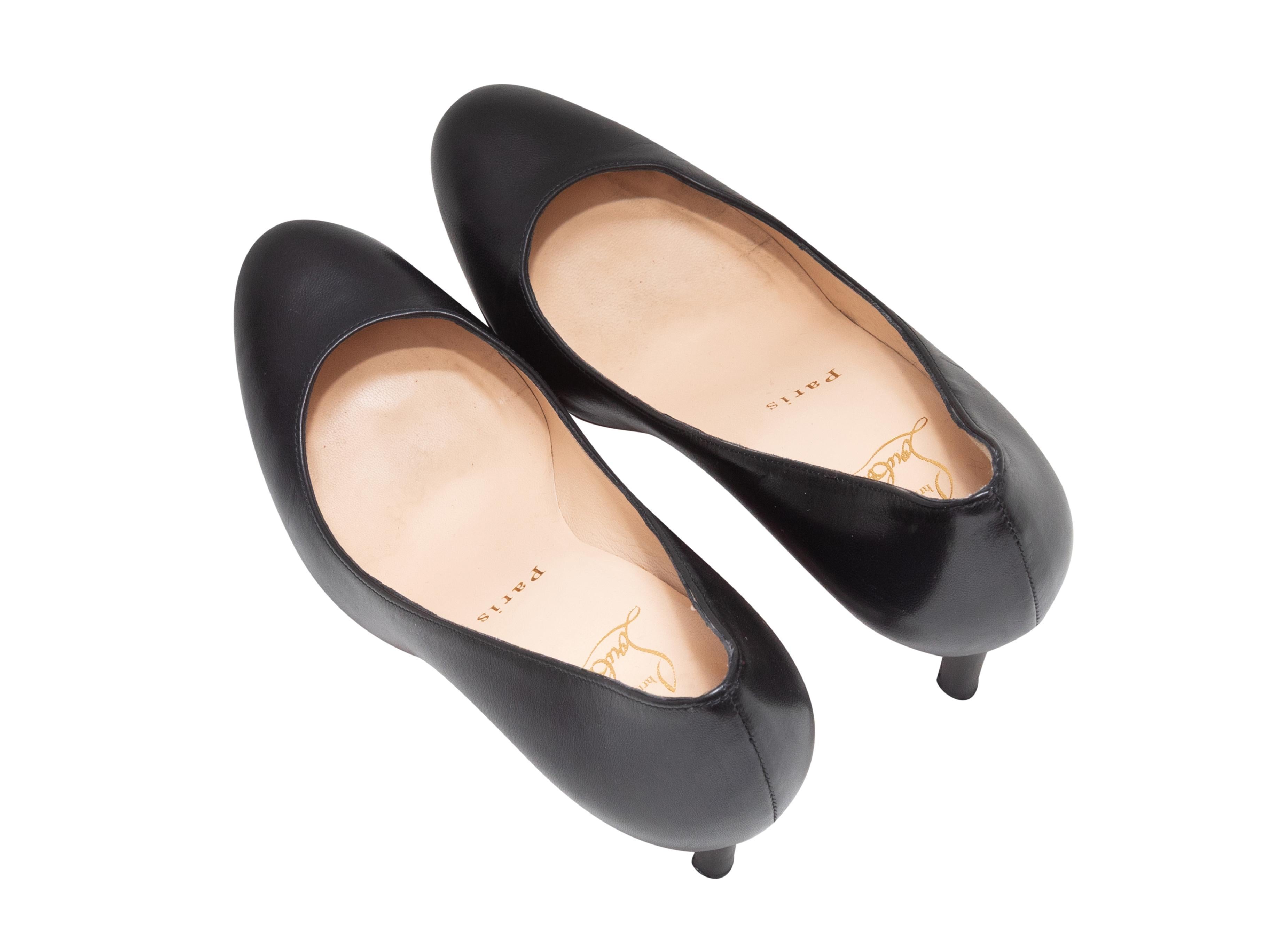 Noir Escarpins noirs Christian Louboutin Simple 85 Taille 37