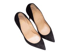 Christian Louboutin Wildleder Pigalle Pumps schwarz