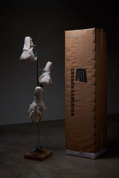 Black & Chrome 3-Light Directional Floor Lamp by Cosack (New Old Stock), 1970s