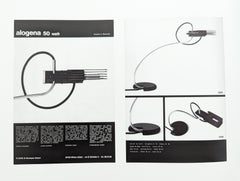 Verstellbarer Tisch aus schwarz und verchromtem Metall von B. Gecchelin für Oluce, 1970er Jahre