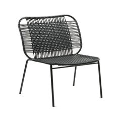 Black Cielo Lounge Low Chair by Sebastian Herkner