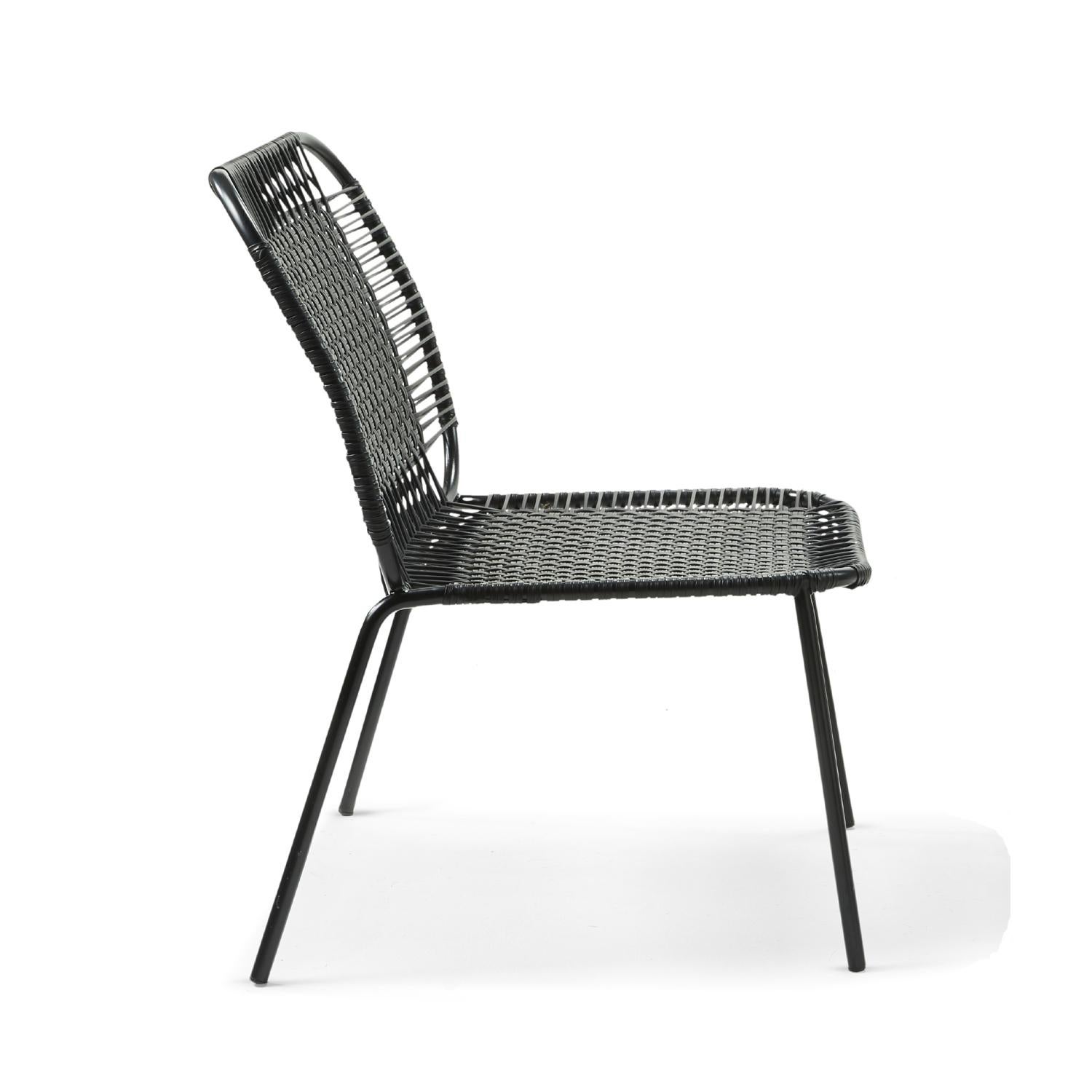 Modern Black Cielo Lounge Low Chair by Sebastian Herkner
