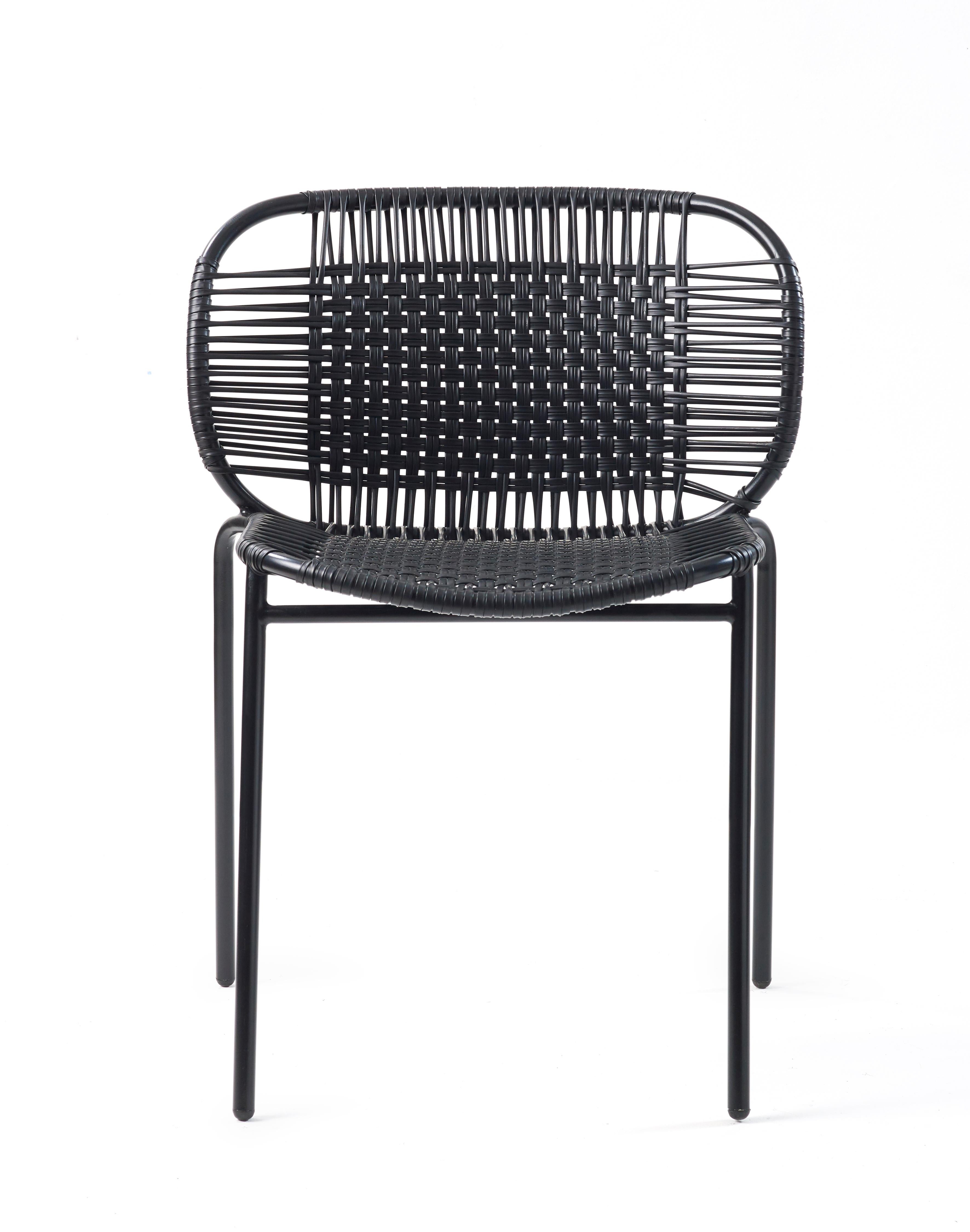 Black Cielo Stacking Chair by Sebastian Herkner In New Condition For Sale In Geneve, CH