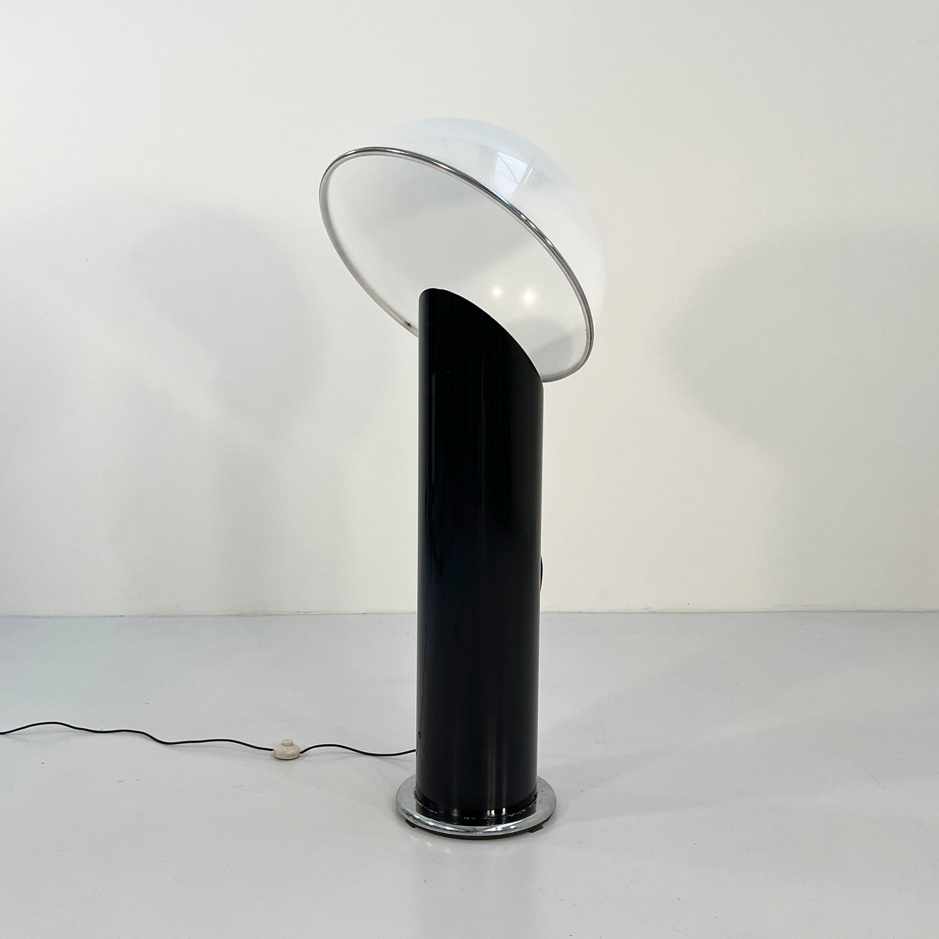 Black Ciot Floor Lamp by Ennio Chiggio for Lumenform, 1970s 8
