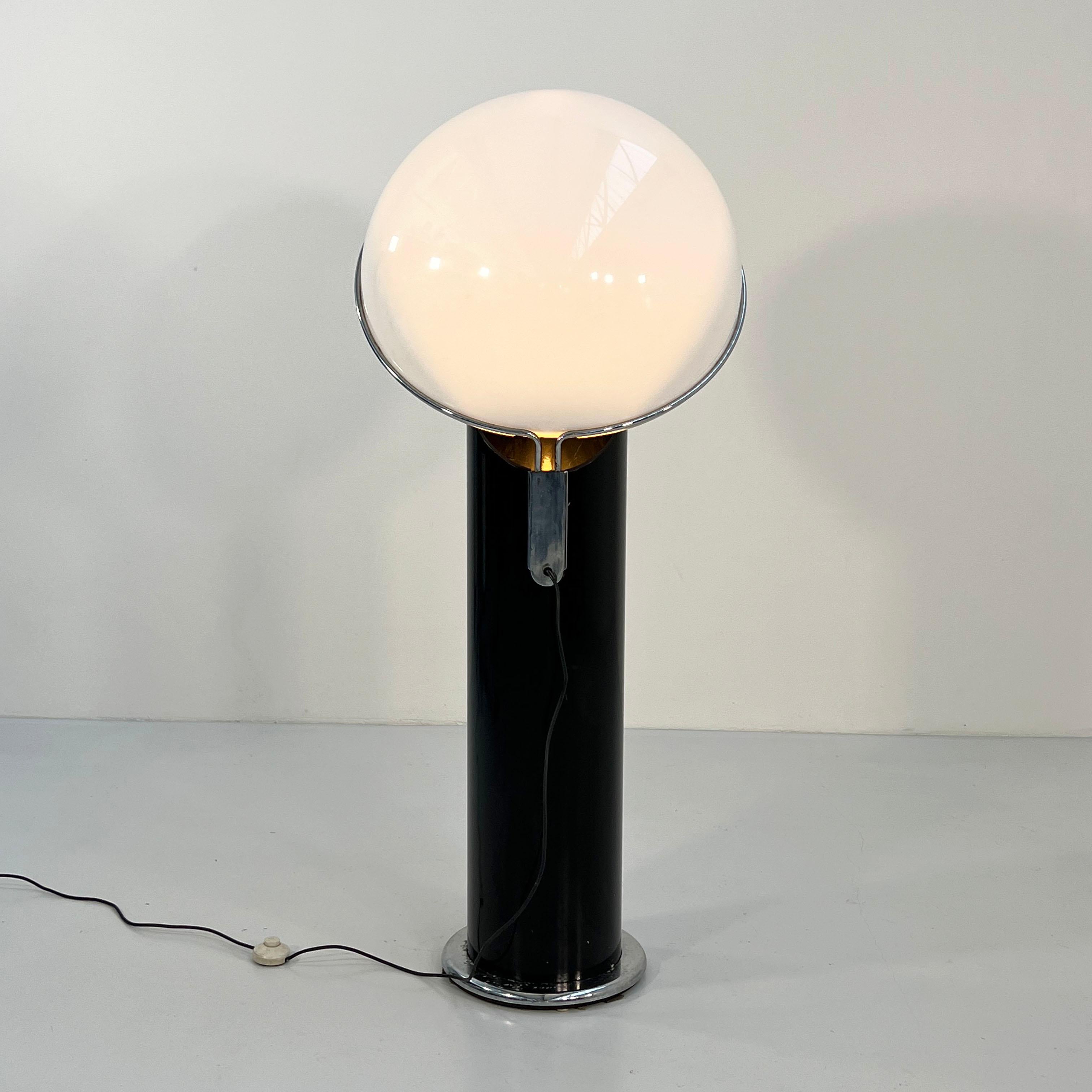 Late 20th Century Black Ciot Floor Lamp by Ennio Chiggio for Lumenform, 1970s