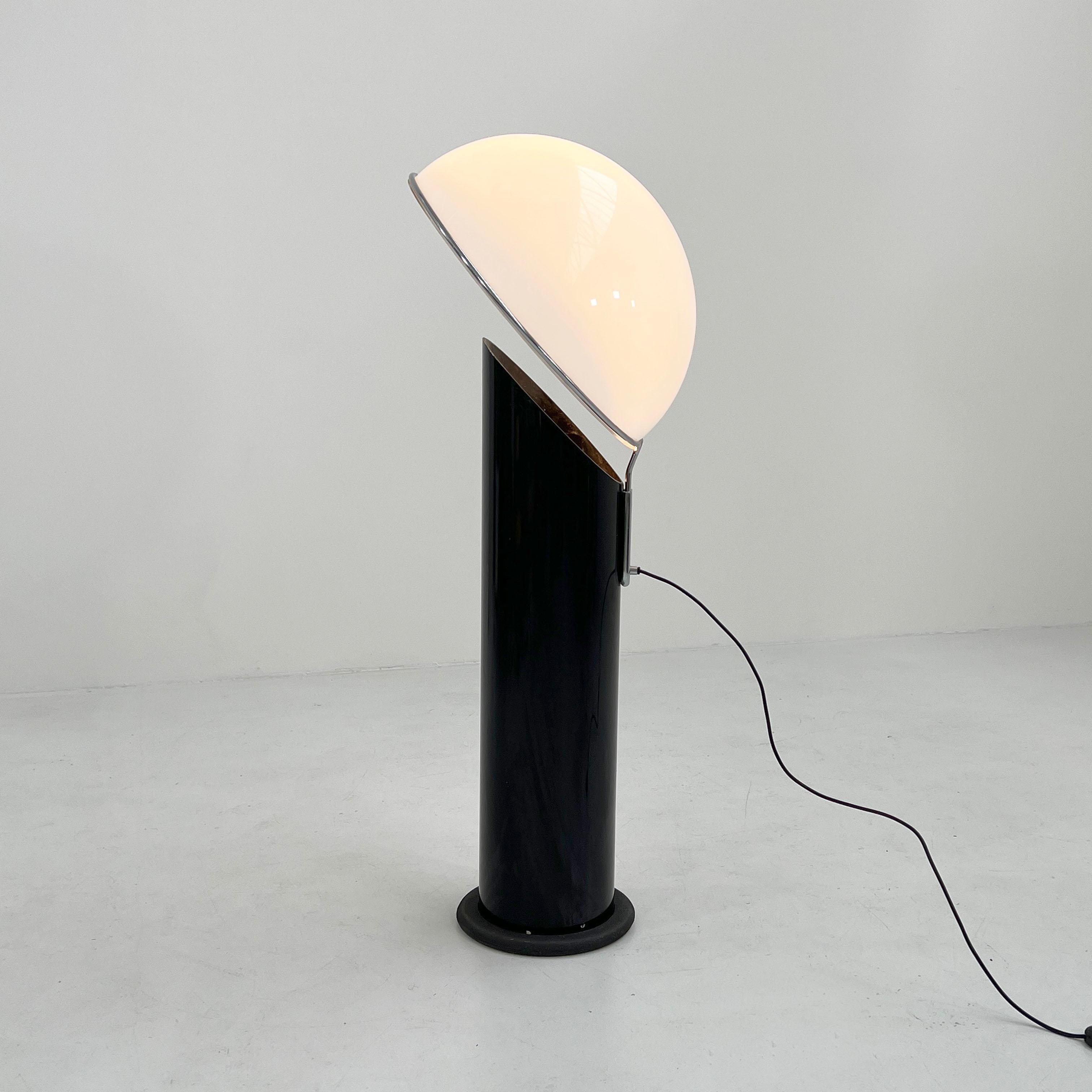 Black Ciot Floor Lamp by Ennio Chiggio for Lumenform, 1970s 1