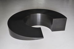 Black Circle Table by Pol Quadens