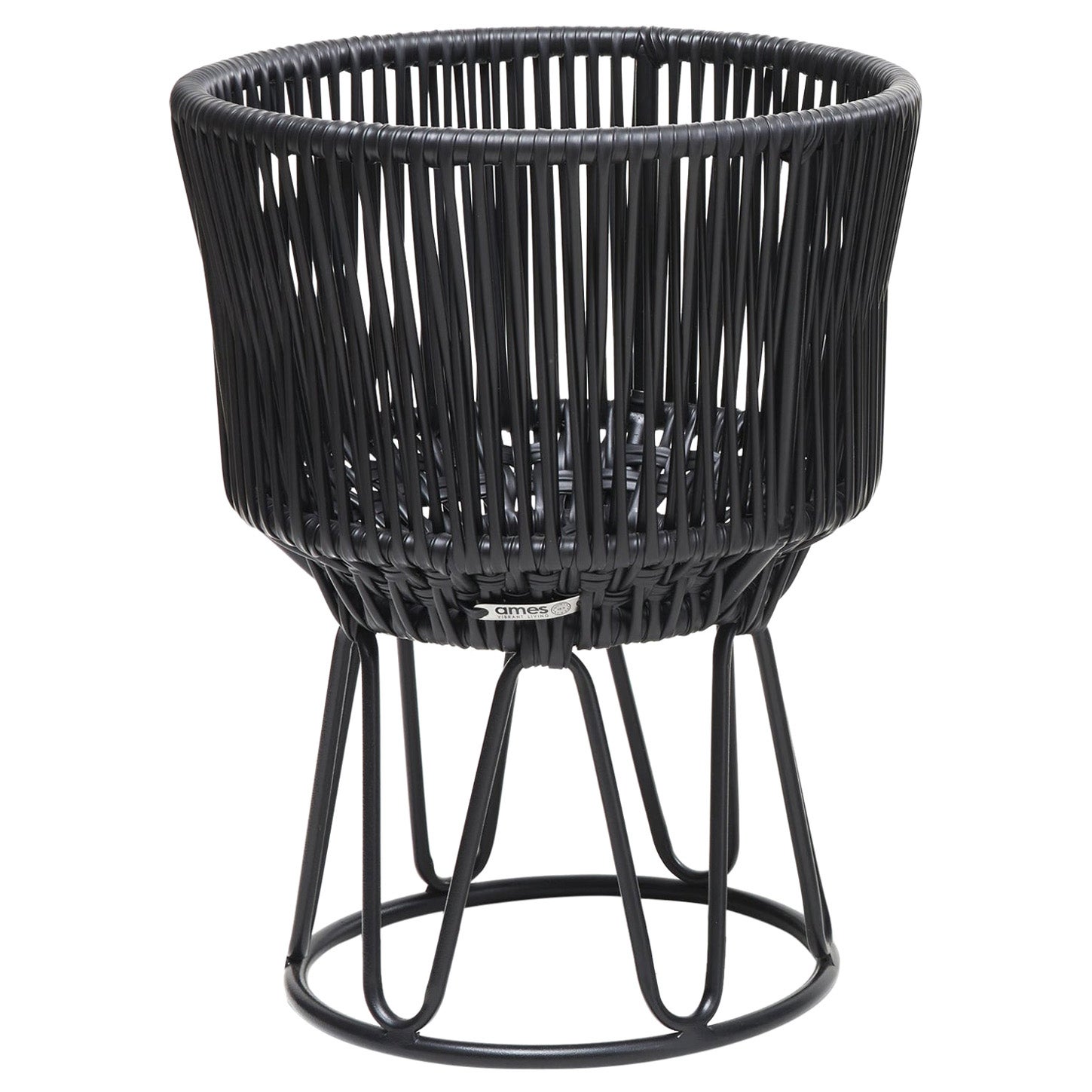Black Circo Flower Pot 1 by Sebastian Herkner For Sale
